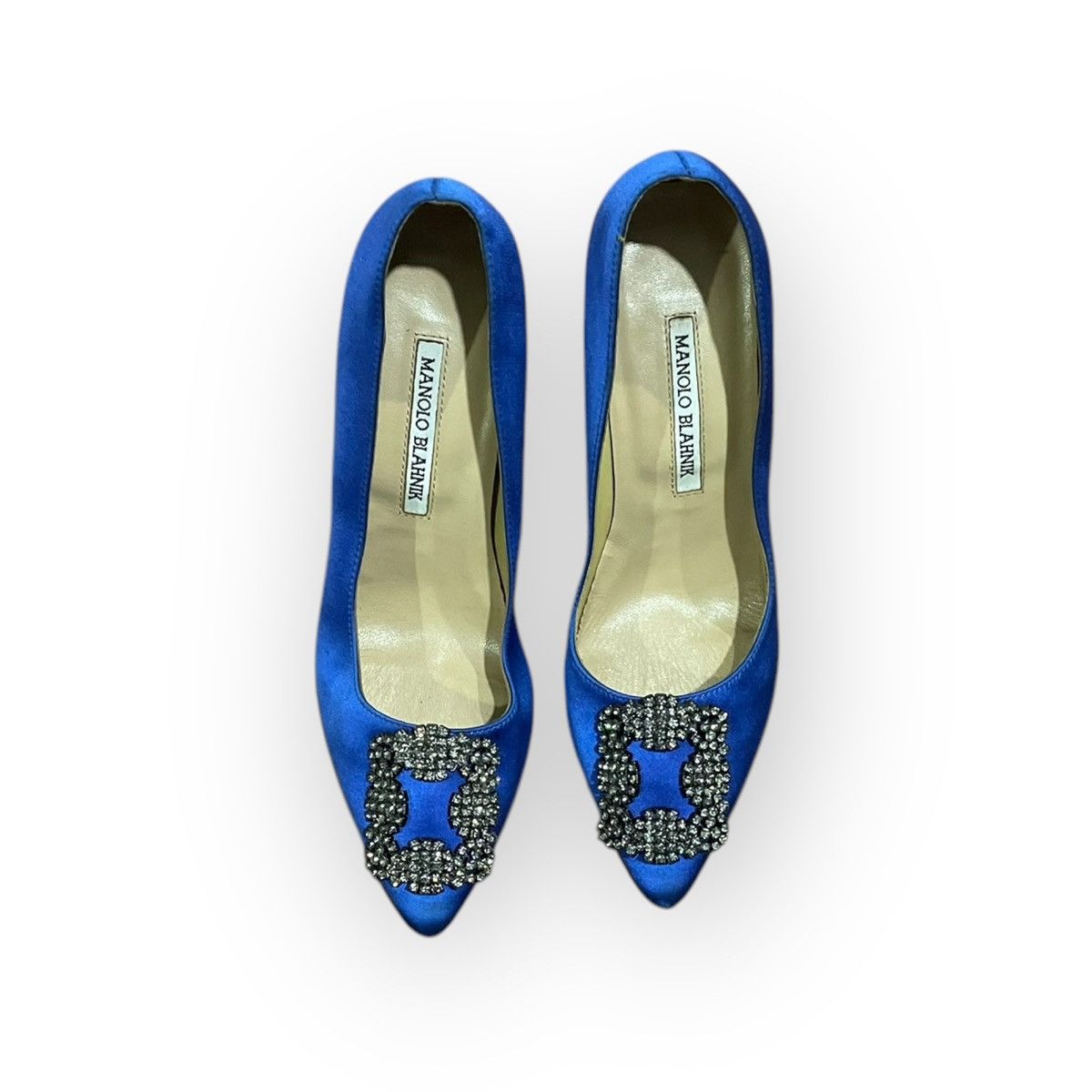 Manolo Blahnik Manolo Blahnik Hangisi 90 Heels Size US 7 / IT 37 - 1 Thumbnail