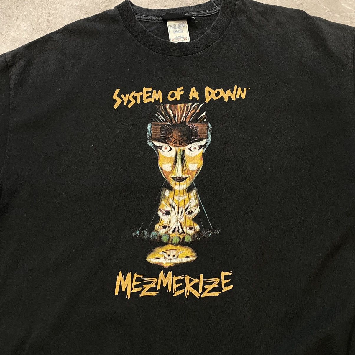 Band Tees × Vintage VINTAGE SYSTEM OF A DOWN TEE MEZMERIZE BIG LOGO 90s Size US XL / EU 56 / 4 - 5 Thumbnail