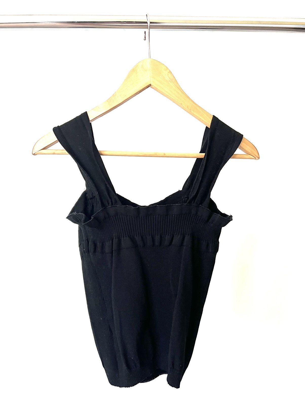 Missoni M Missoni | Corset Style Knit Tank Top in Black Size ONE SIZE - 2 Thumbnail