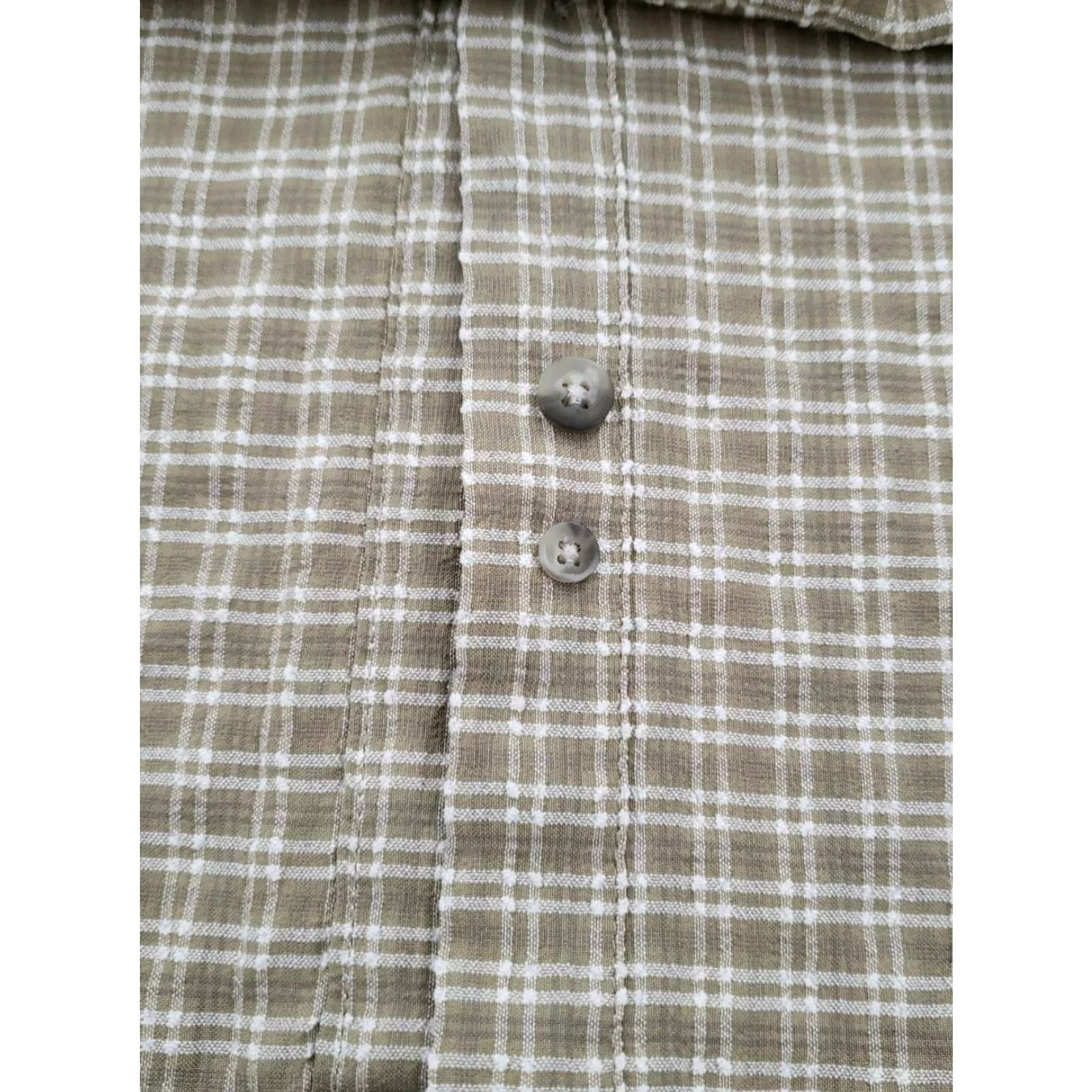 The North Face The North Face Shirt Adult Medium Green Brown Plaid Button Up Pockets Hiking Men Size US M / EU 48-50 / 2 - 6 Thumbnail