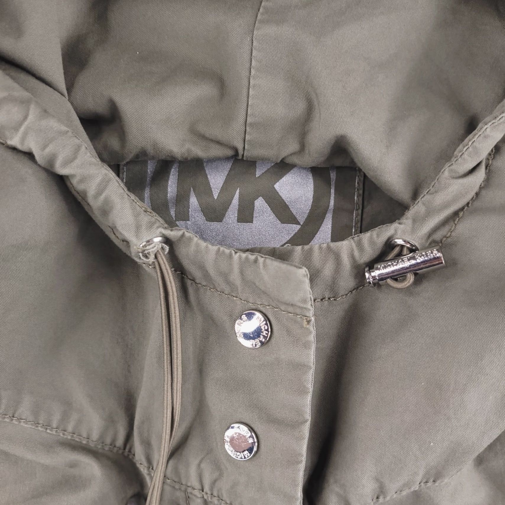 Michael Kors Michael Kors Jacket Womens Large Olive Military Cinch Waist Cotton Basic Jacket Mens Womens Girls Size L / US 10 / IT 46 - 3 Thumbnail