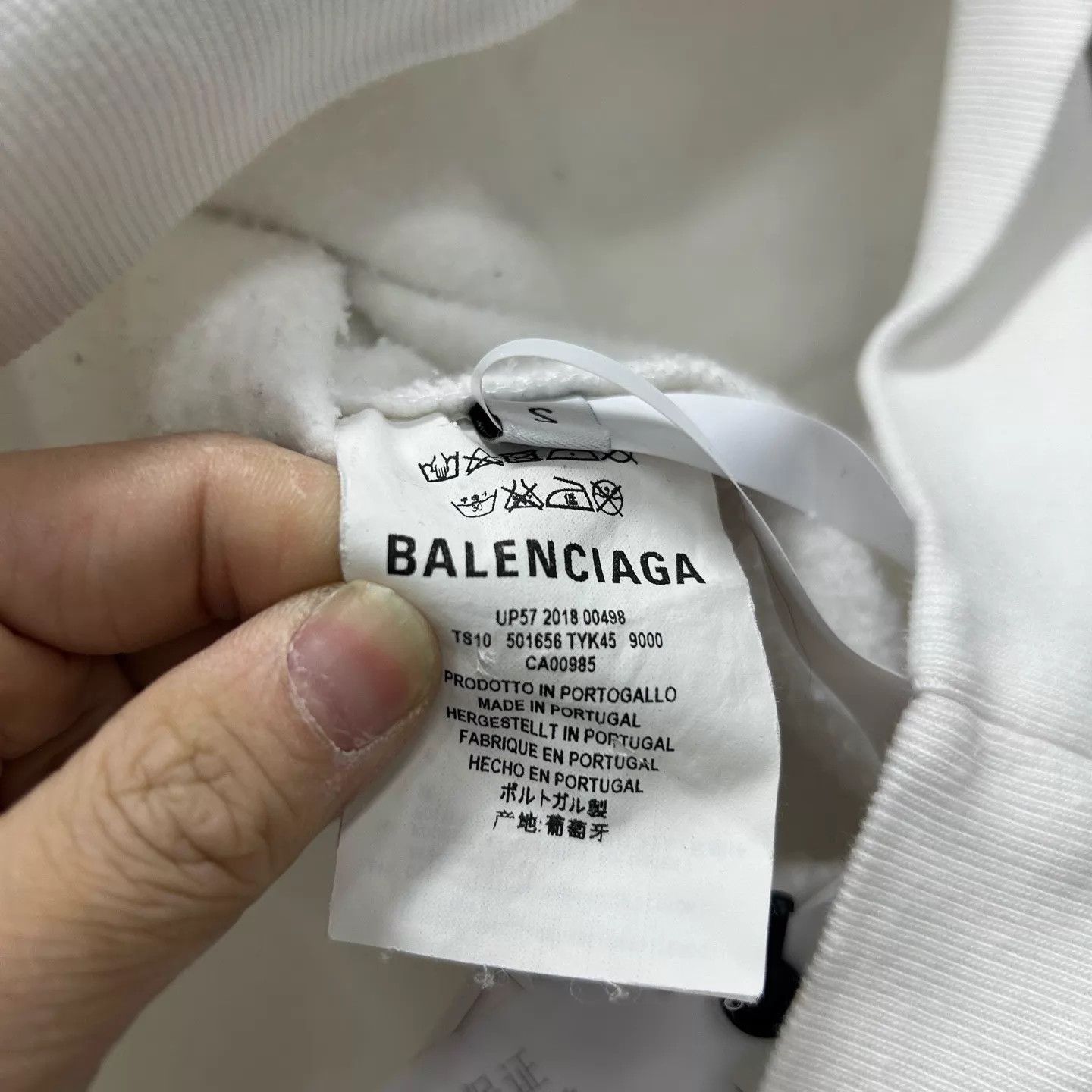 Balenciaga Balenciaga White Wheat Double B Logo Hoodie 99 New S Size US S / EU 44-46 / 1 - 3 Thumbnail