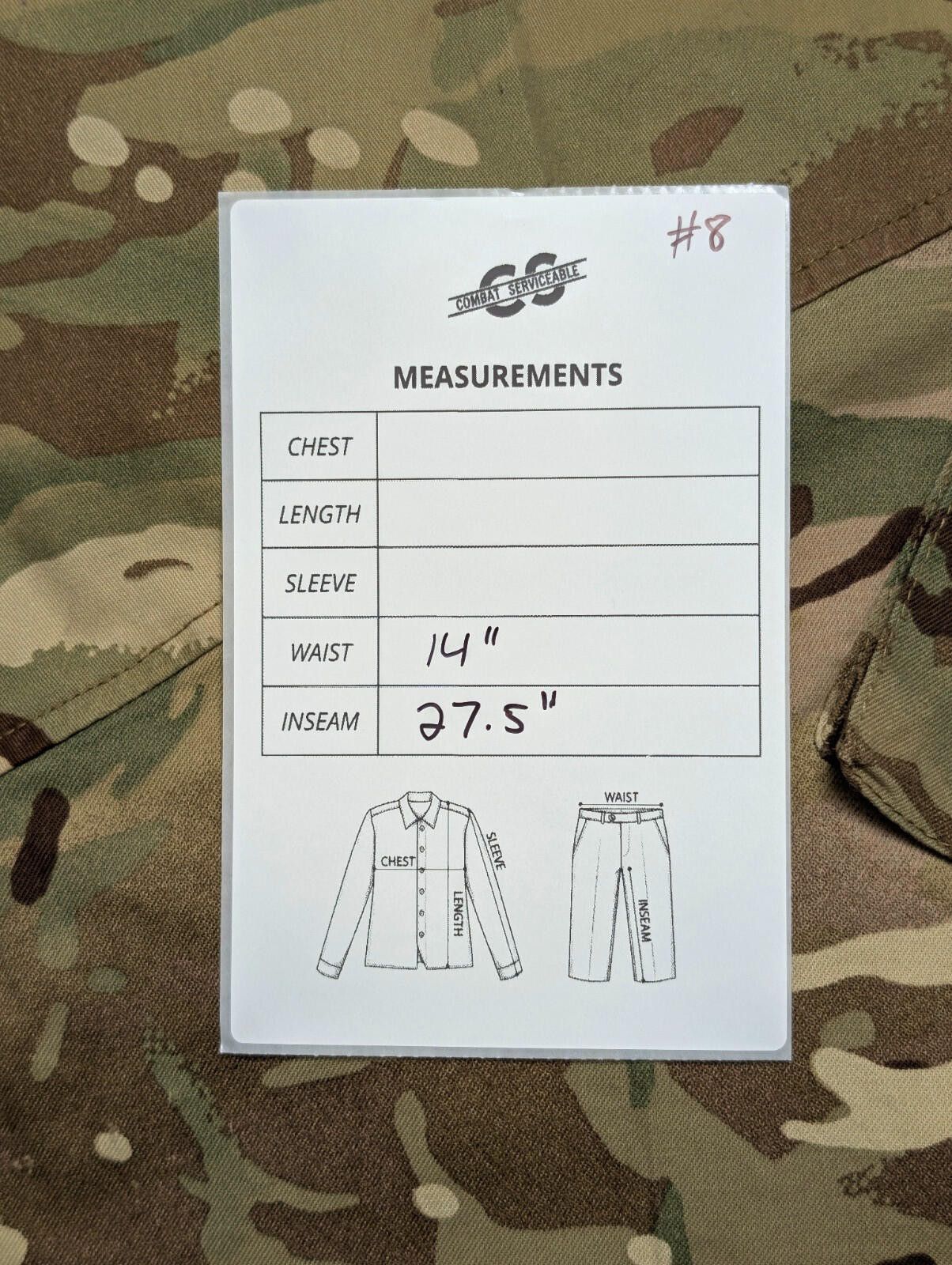 Other British Army MTP PCS Warm Weather Combat Pants - 28x28 Size ONE SIZE - 4 Thumbnail