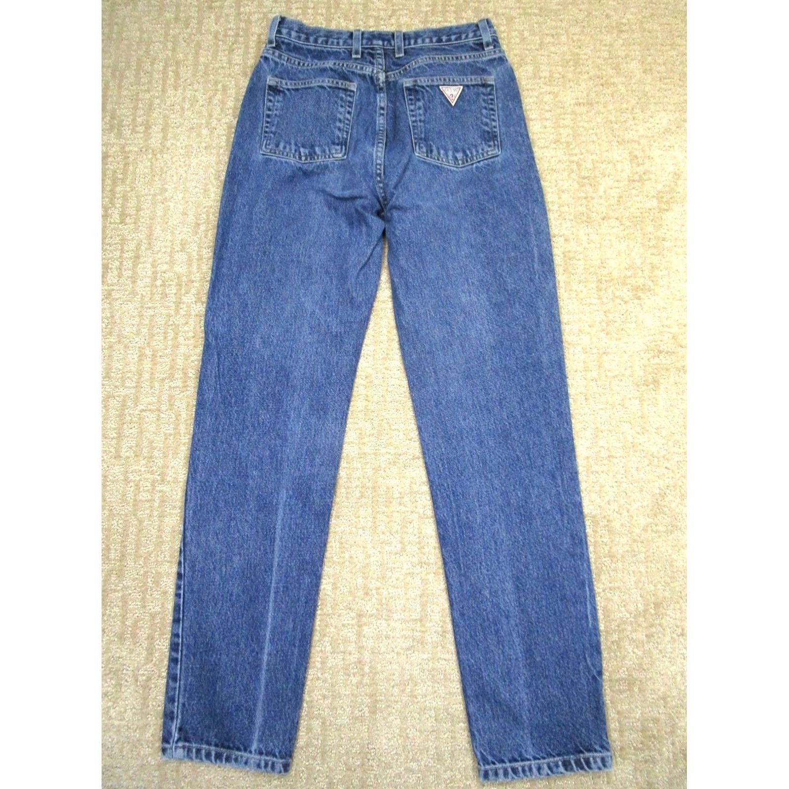 Guess VINTAGE GUESS Jeans Women 28 High Rise Tapered Denim Dark Wash 90s Size 28" / US 6 / IT 42 - 3 Thumbnail