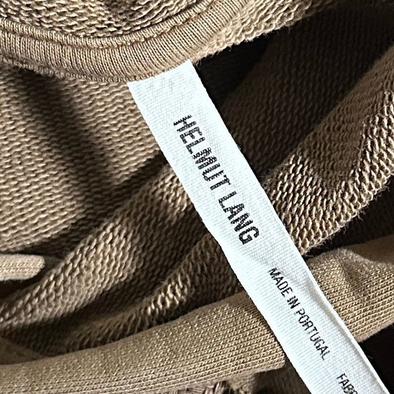 Helmut Lang Olive Double Hem Hoodie Size US L / EU 52-54 / 3 - 9 Thumbnail