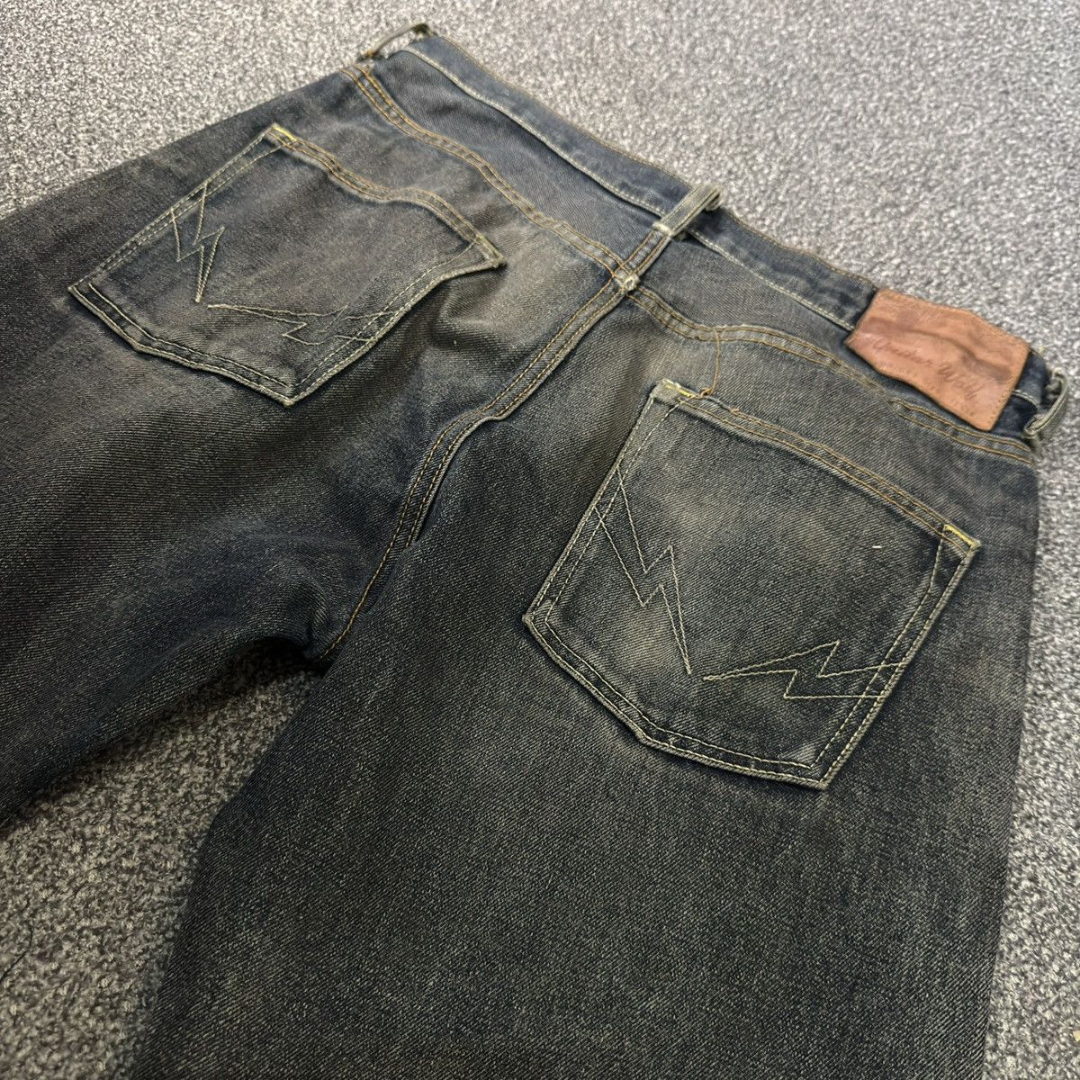 Studio D'Artisan Vintage Selvedge Dry Bones Fading Japanese Raw Denim Size US 32 / EU 48 - 8 Thumbnail