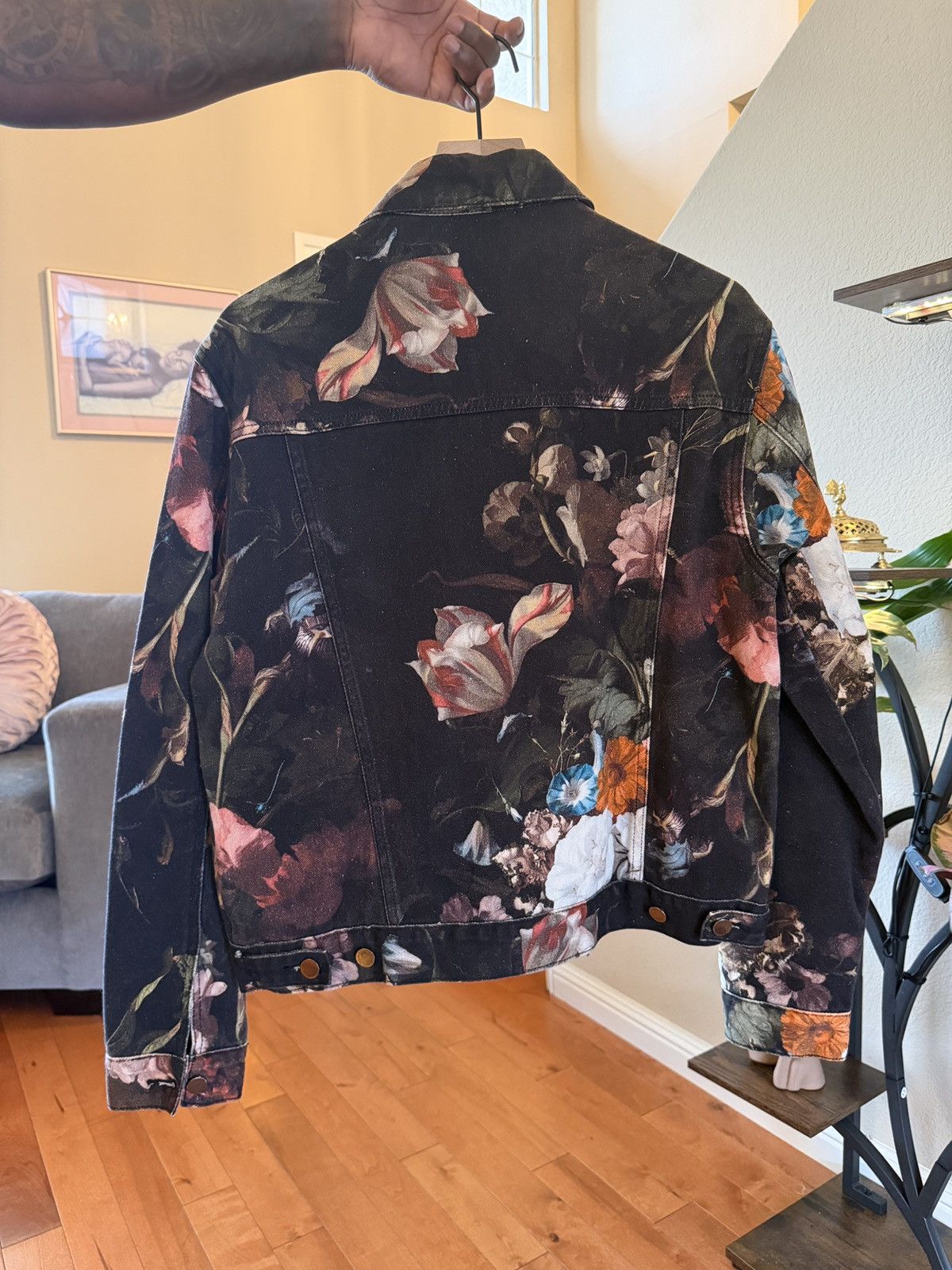 MNML Floral Trucker Jacket Size US M / EU 48-50 / 2 - 2 Thumbnail