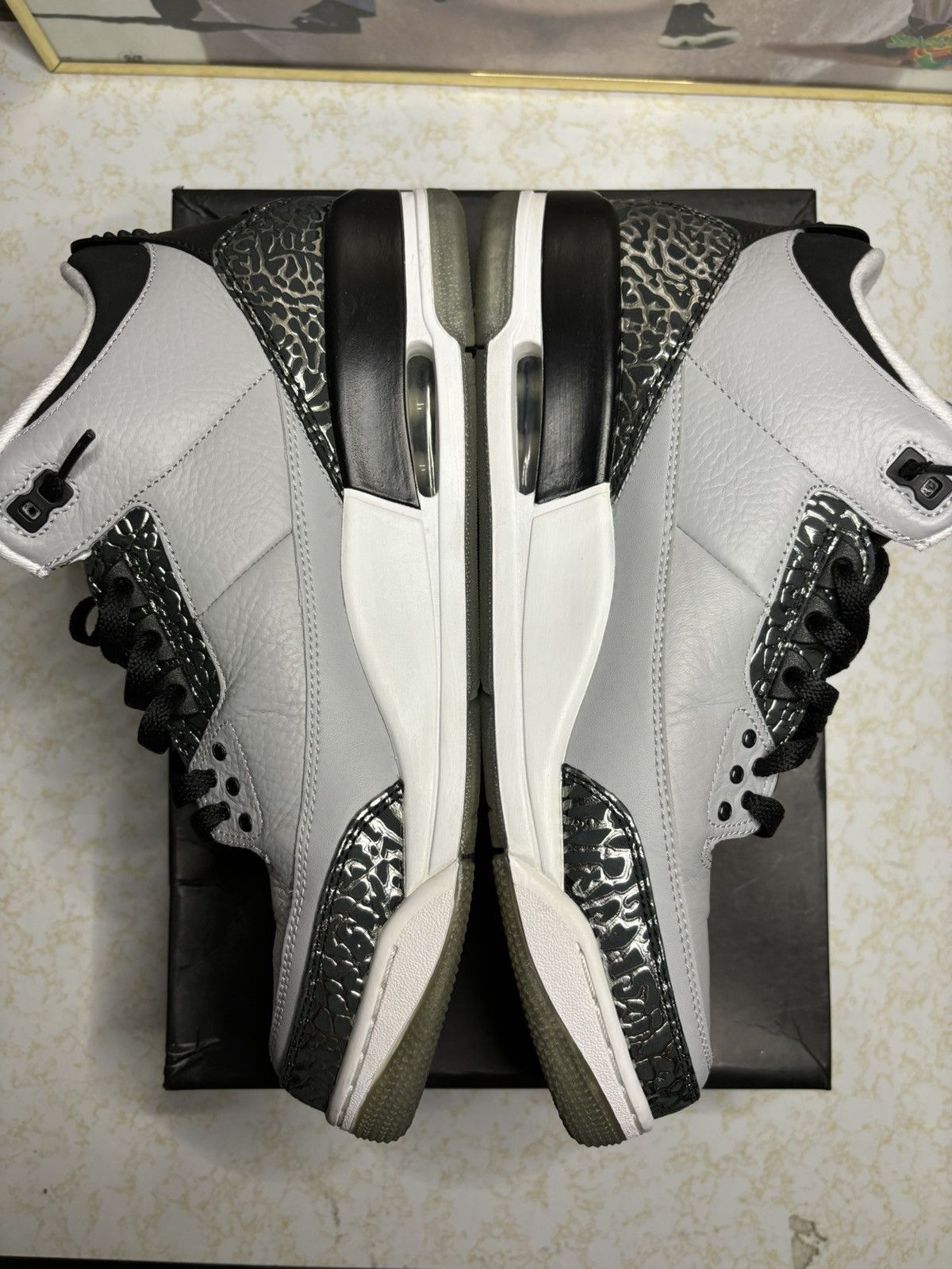 Jordan Brand Jordan Retro 3 ‘wolf grey’ Size US 11.5 / EU 44-45 - 3 Thumbnail