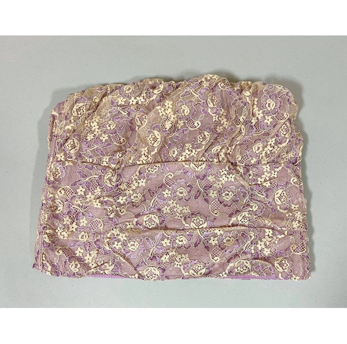 Dolls Kill Delia*s Dolls Kill Floral Lace Corset Tube Top Shirt Size M✨ Size M / US 6-8 / IT 42-44 - 2 Thumbnail