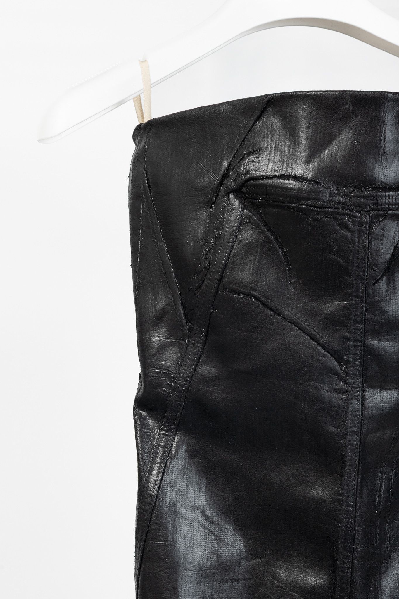 Rick Owens Rick Owens "Luxor" FW/23 Coated Strapless Bustier Mini Dress Size L / US 10 / IT 46 - 4 Thumbnail