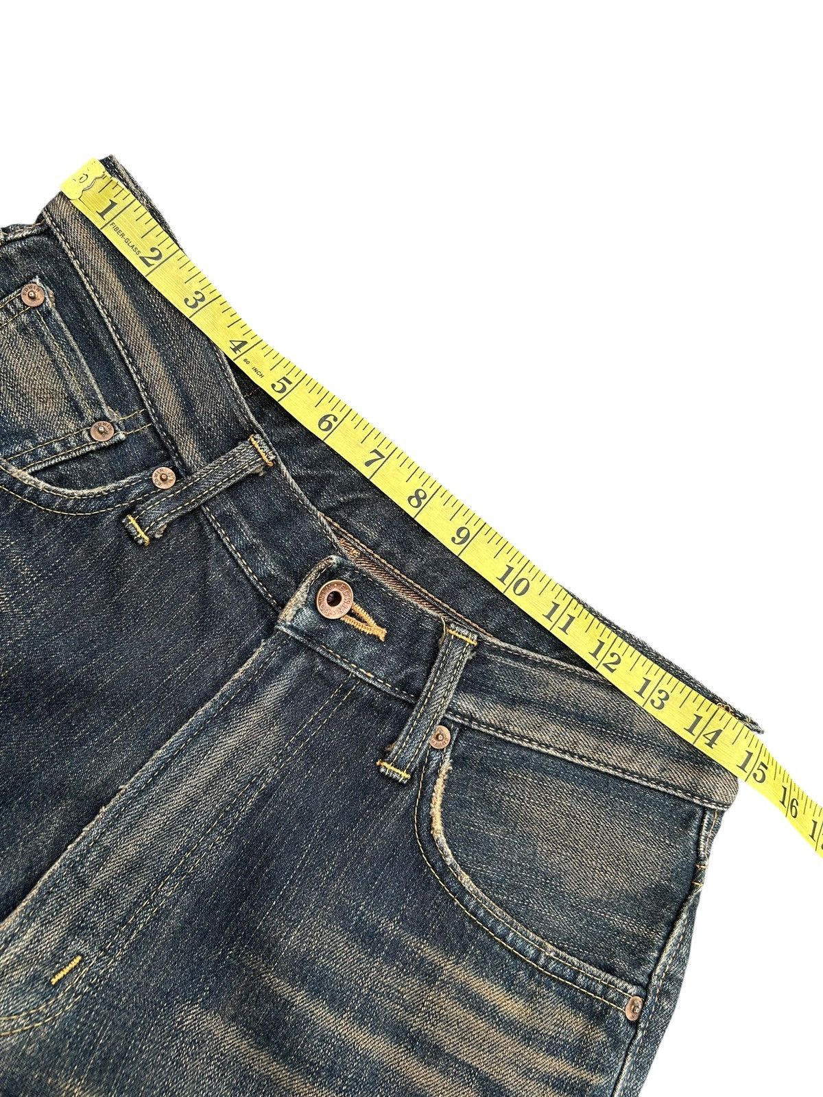 Kapital RUSTY VINTAGE EDWIN 505Z SELVEDGE MUDWASH FADED DENIM JEANS Size US 30 / EU 46 - 10 Thumbnail