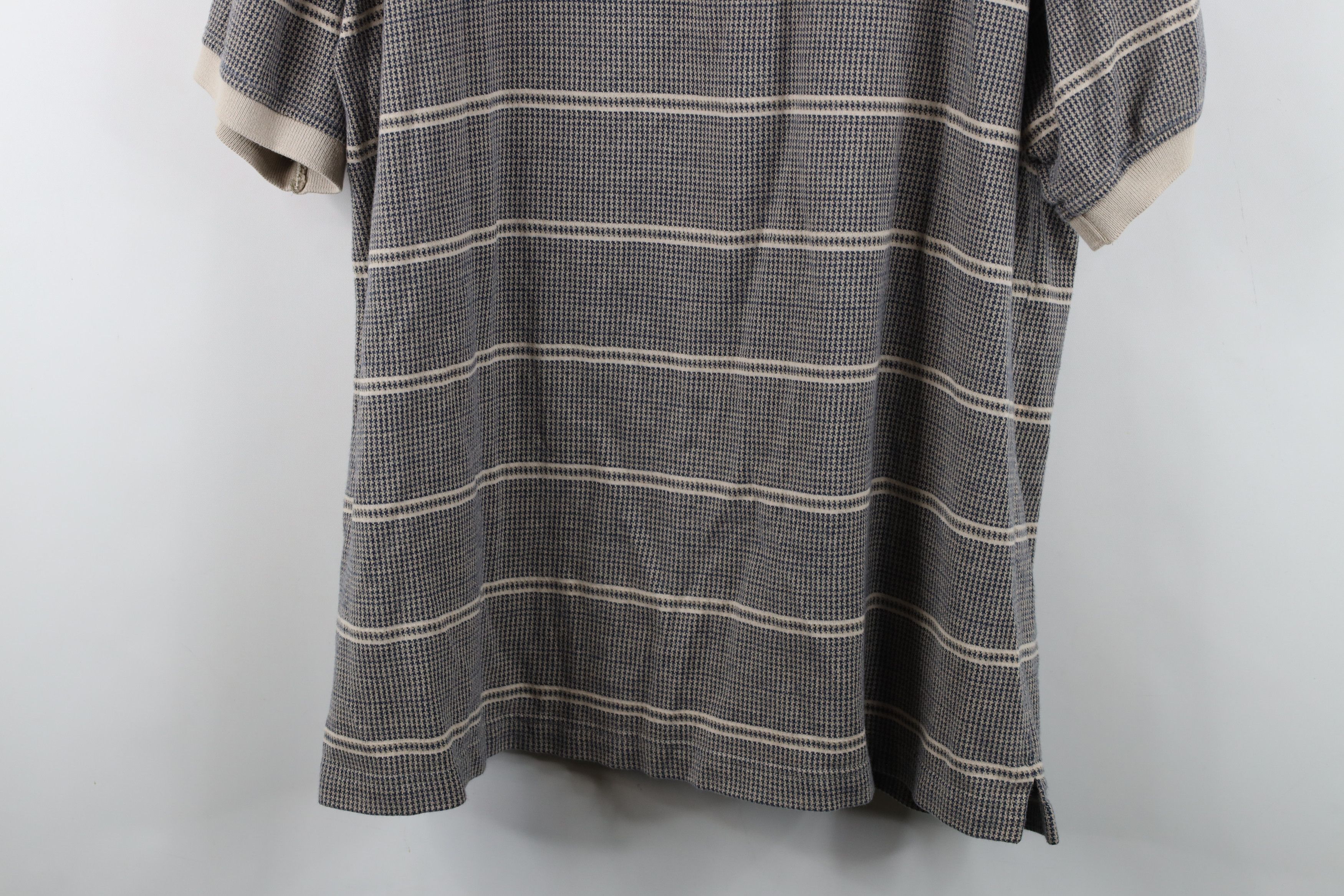 Vintage Vintage 90s Y2K Streetwear Houndstooth Knit Golf Polo Shirt Size US XL / EU 56 / 4 - 12 Thumbnail