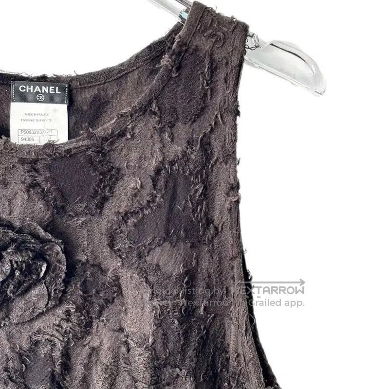 Chanel Chanel Gray Cotton Blend Dress . Size S / US 4 / IT 40 - 3 Thumbnail