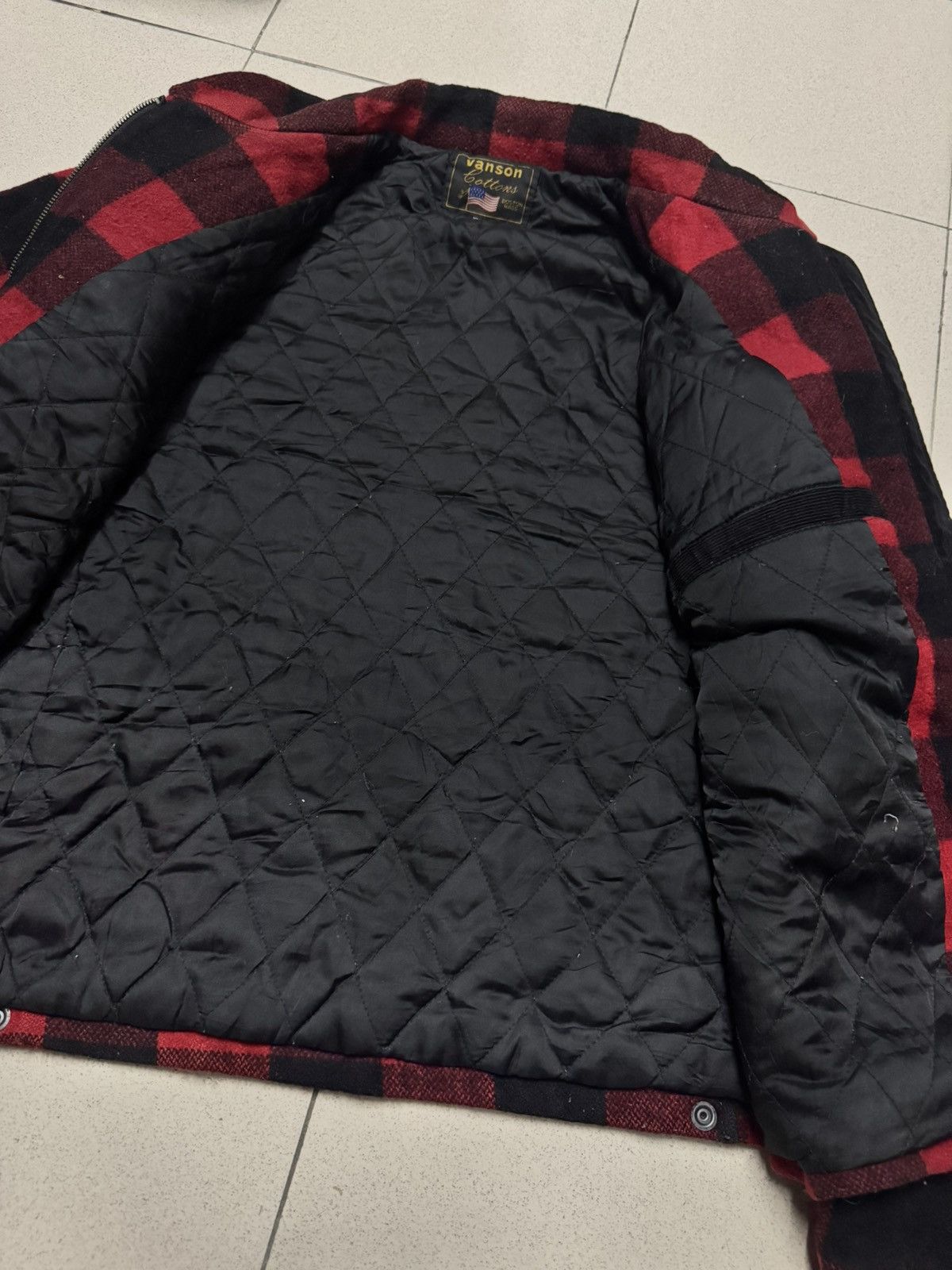 Vanson Leathers VANSON LEATHERS WOOL CHECKERED TARTAN JACKET Size US M / EU 48-50 / 2 - 9 Thumbnail
