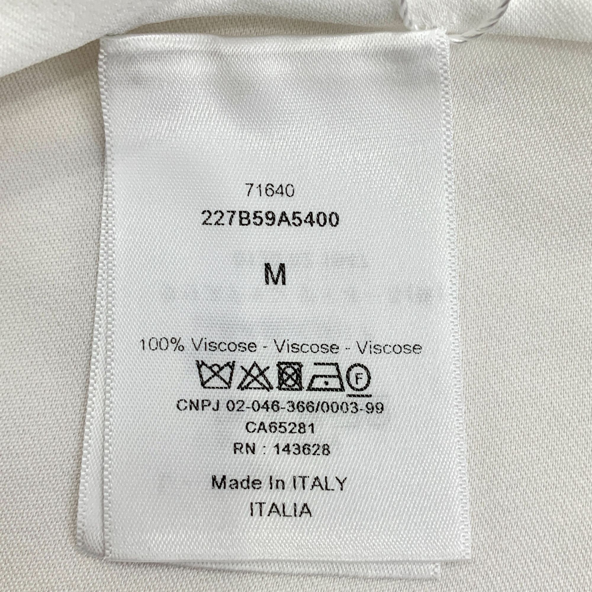Dior Christian Dior White Collared Single-Breasted Short Sleeve S Size M / US 6-8 / IT 42-44 - 3 Thumbnail