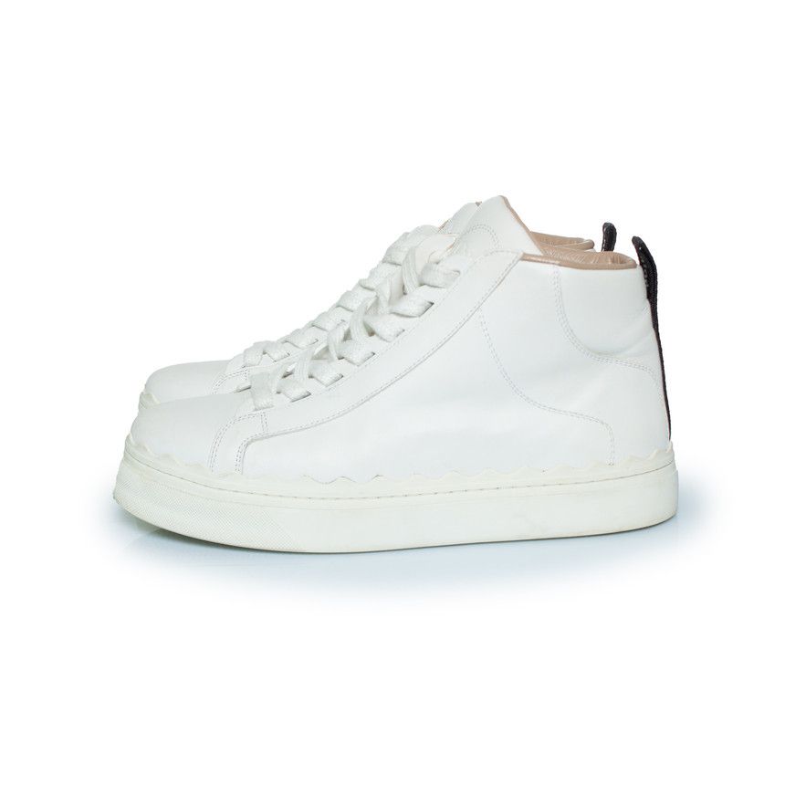 Chloe Chloe, Lauren high top trainers in white Size US 7 / IT 37 - 2 Thumbnail