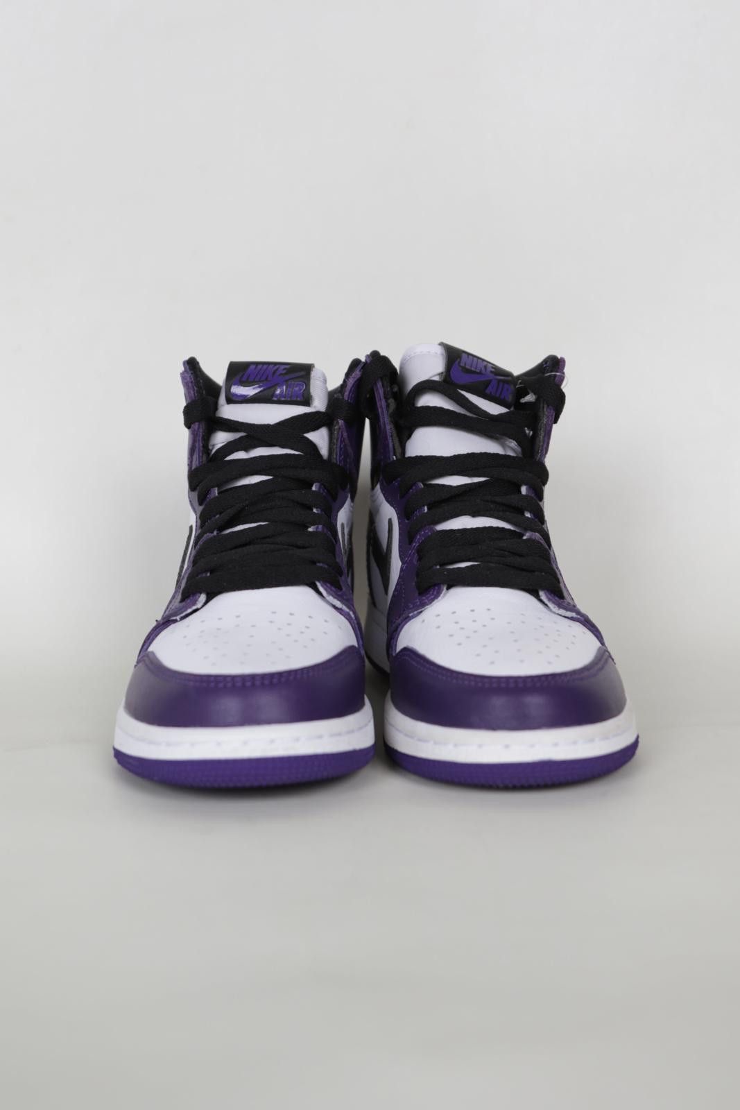 Nike 2020's Nike x Air Jordan 1 Court Purple High-Top Sneakers Size US 6.5 / EU 39-40 - 2 Thumbnail