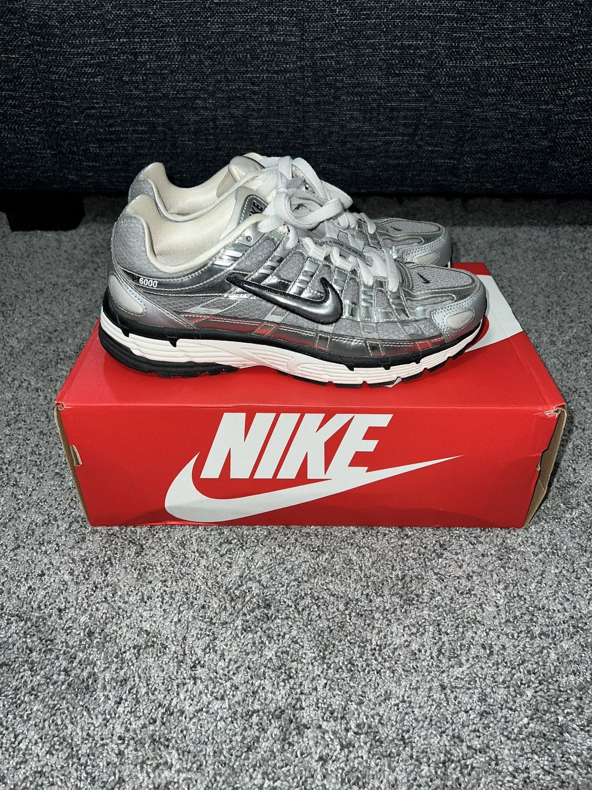 Nike Nike P6000 Silver Size US 8 / EU 41 - 3 Thumbnail