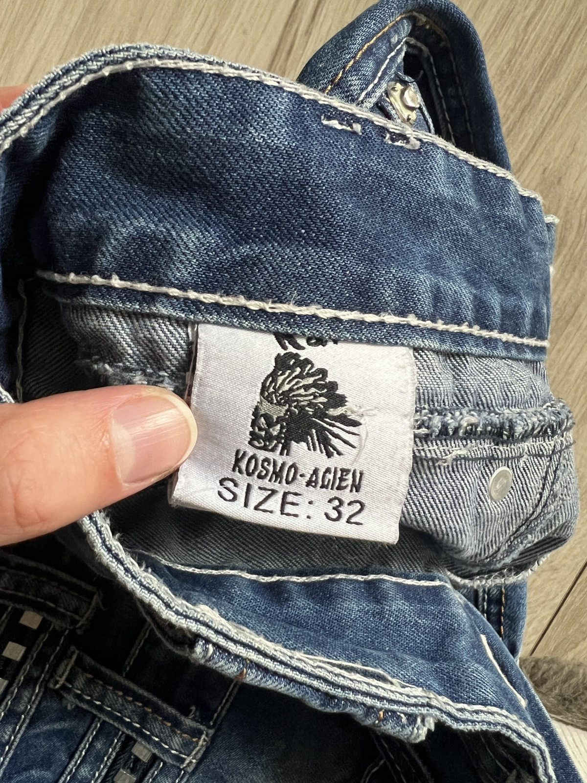 Japanese Brand × Vintage Y2K vintage Kosmo lupo Alien jeans Size US 32 / EU 48 - 10 Thumbnail