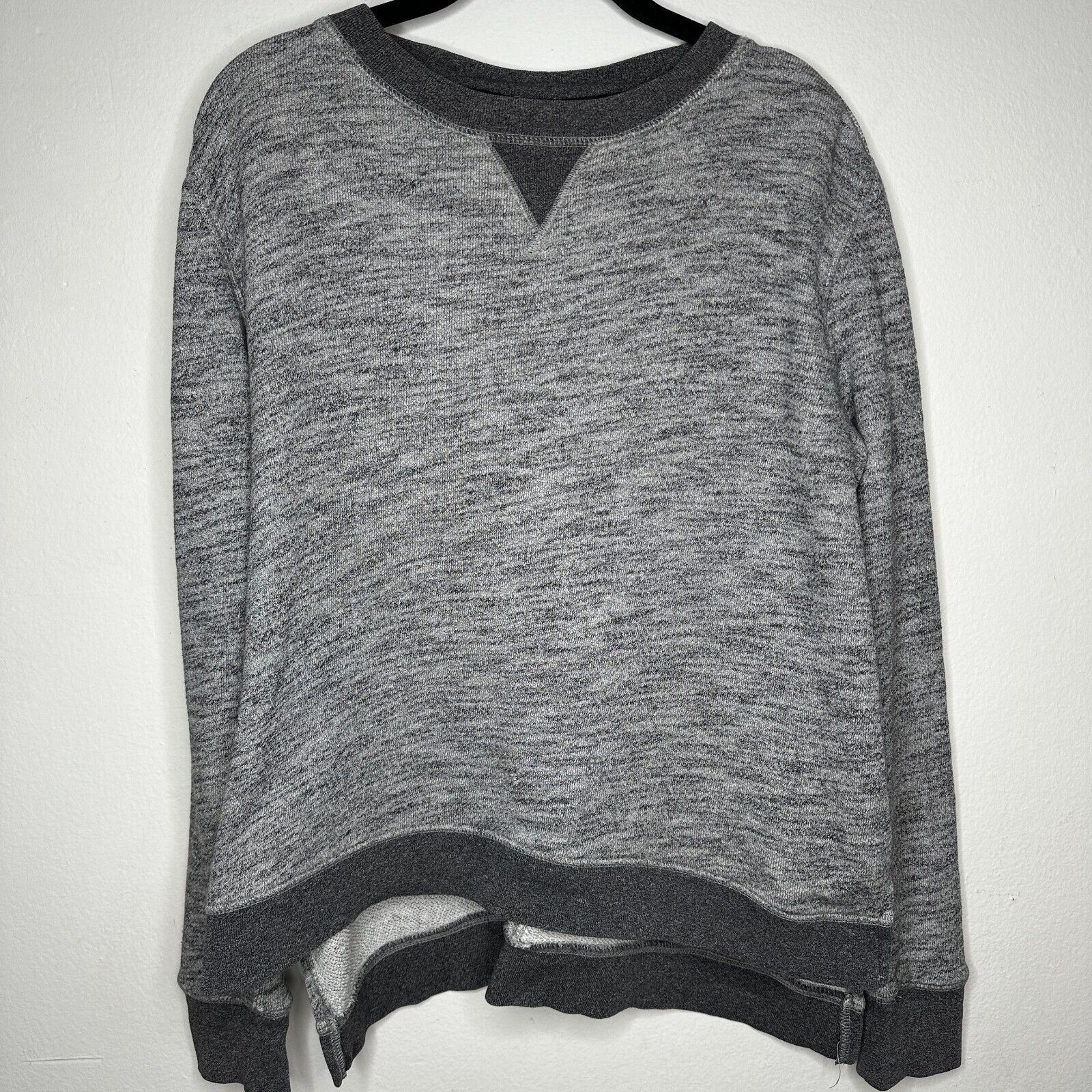 Rag & Bone Rag & Bone Gray Georgia Boxy Sweatshirt Dark Gray Trim S Size S / US 4 / IT 40 - 4 Thumbnail