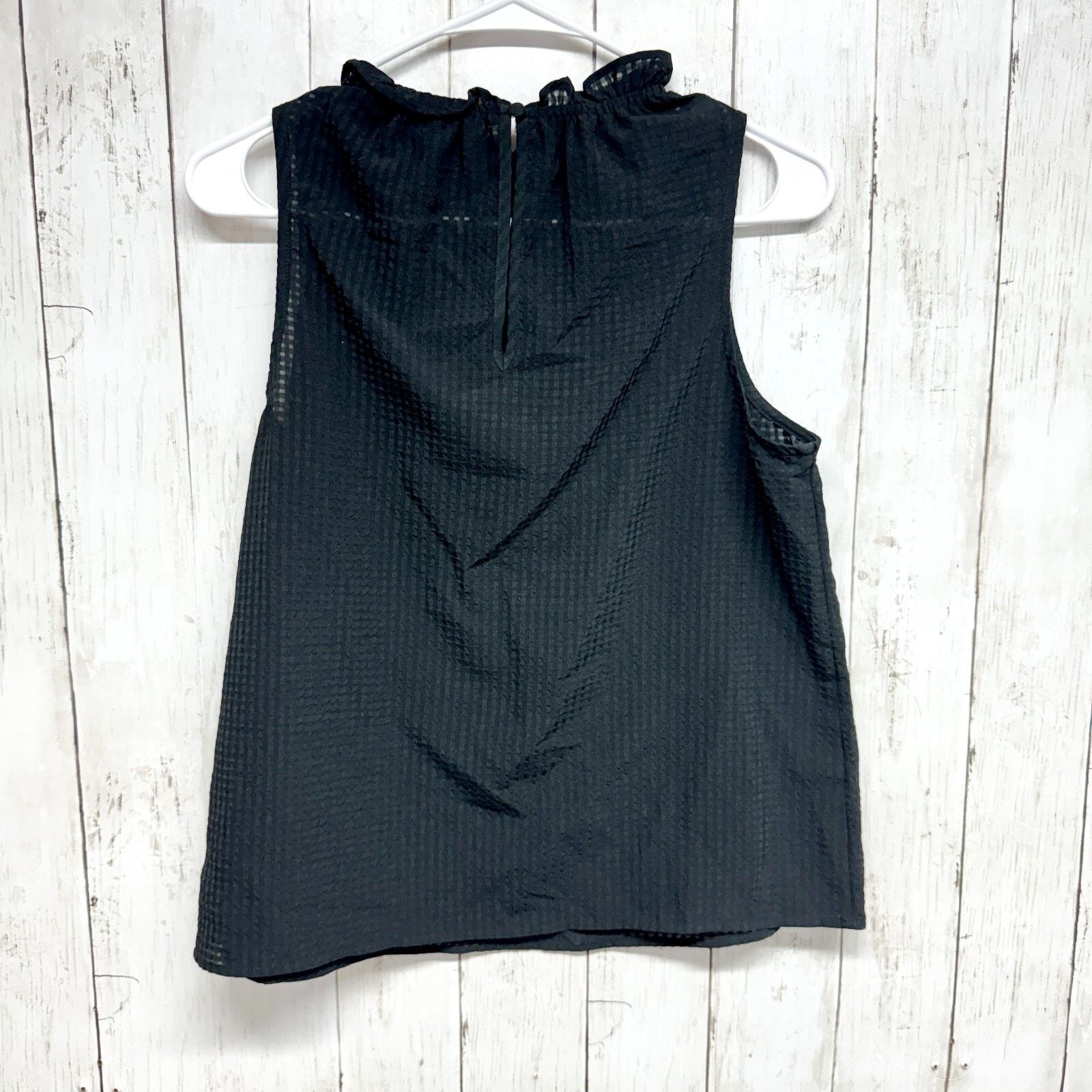 Other Who What Wear Blouse Size XS Mock Neck Sleeveless Black Tank Size XS / US 0-2 / IT 36-38 - 4 Thumbnail