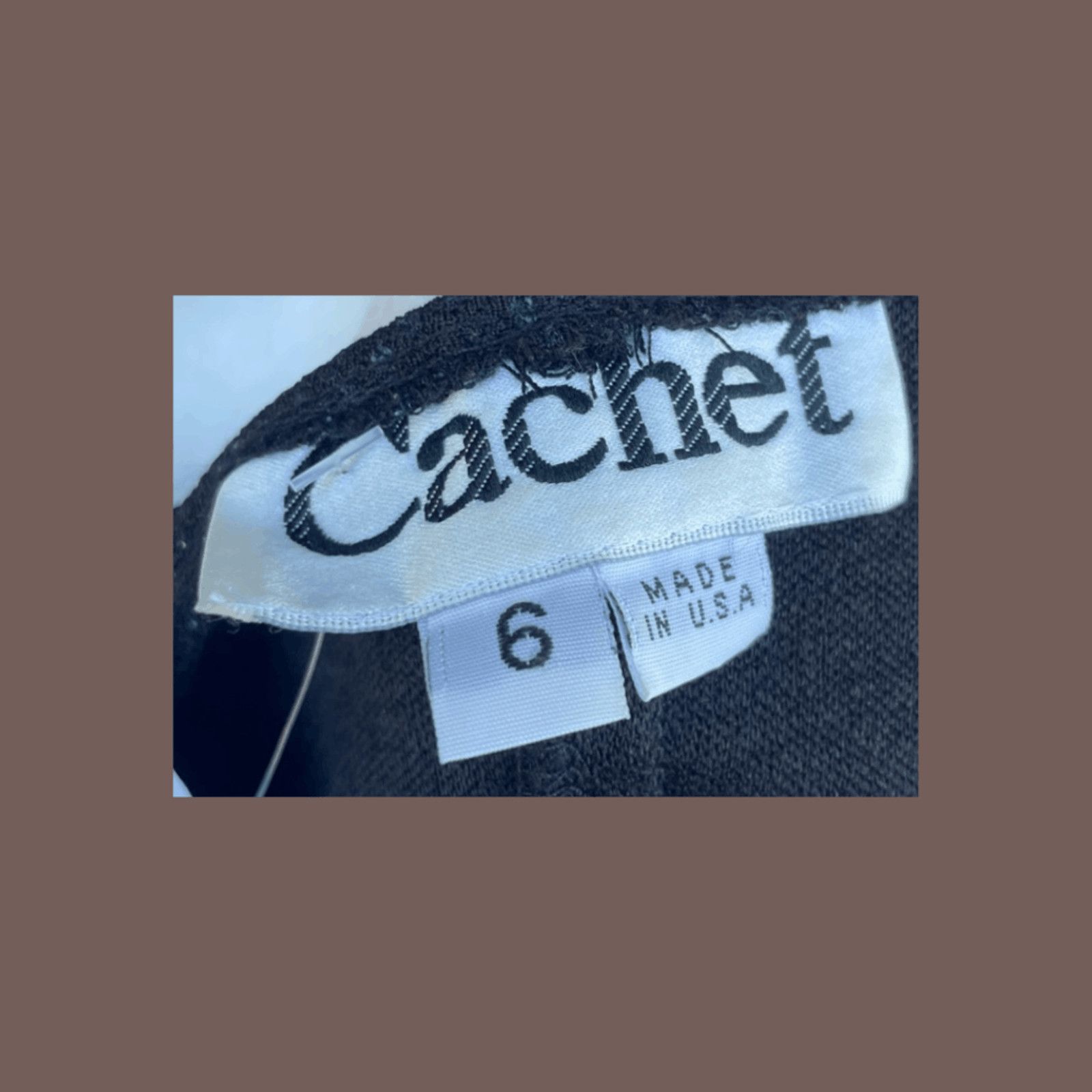 Vintage VTG 80s Wrap Top | Cachet Glitter Black USA Made Size M / US 6-8 / IT 42-44 - 4 Thumbnail