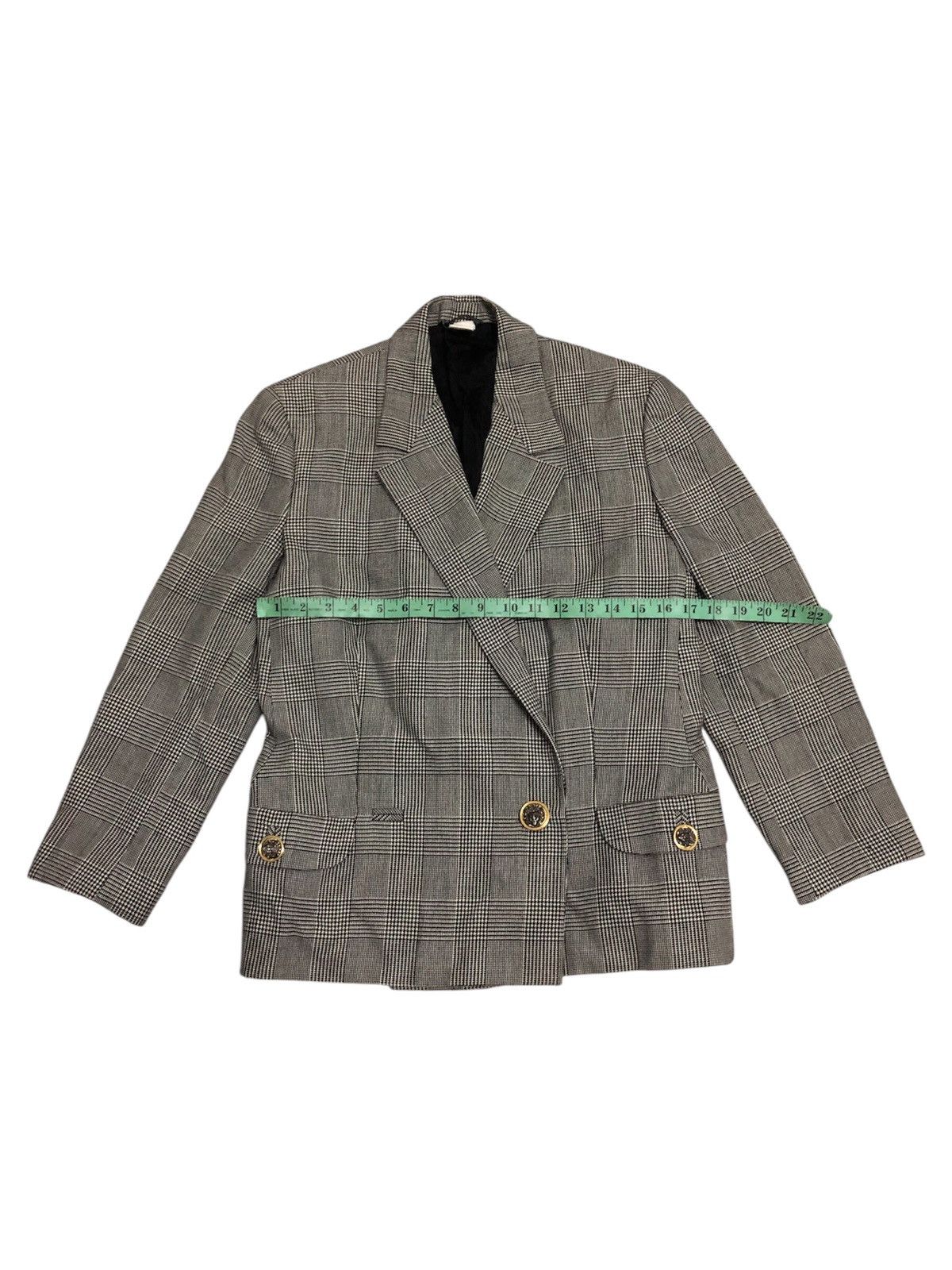 Versace Vintage Gianni Versace Plaid Blazer Coat Size 44R - 9 Thumbnail