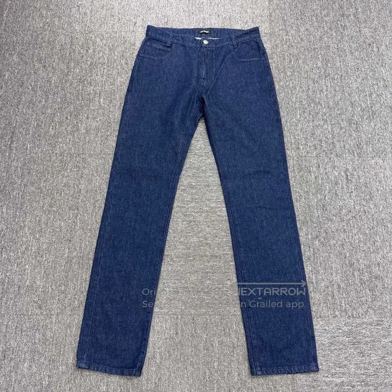 Raf Simons Raf simons Leather-branded jeans Size US 31 - 1 Thumbnail