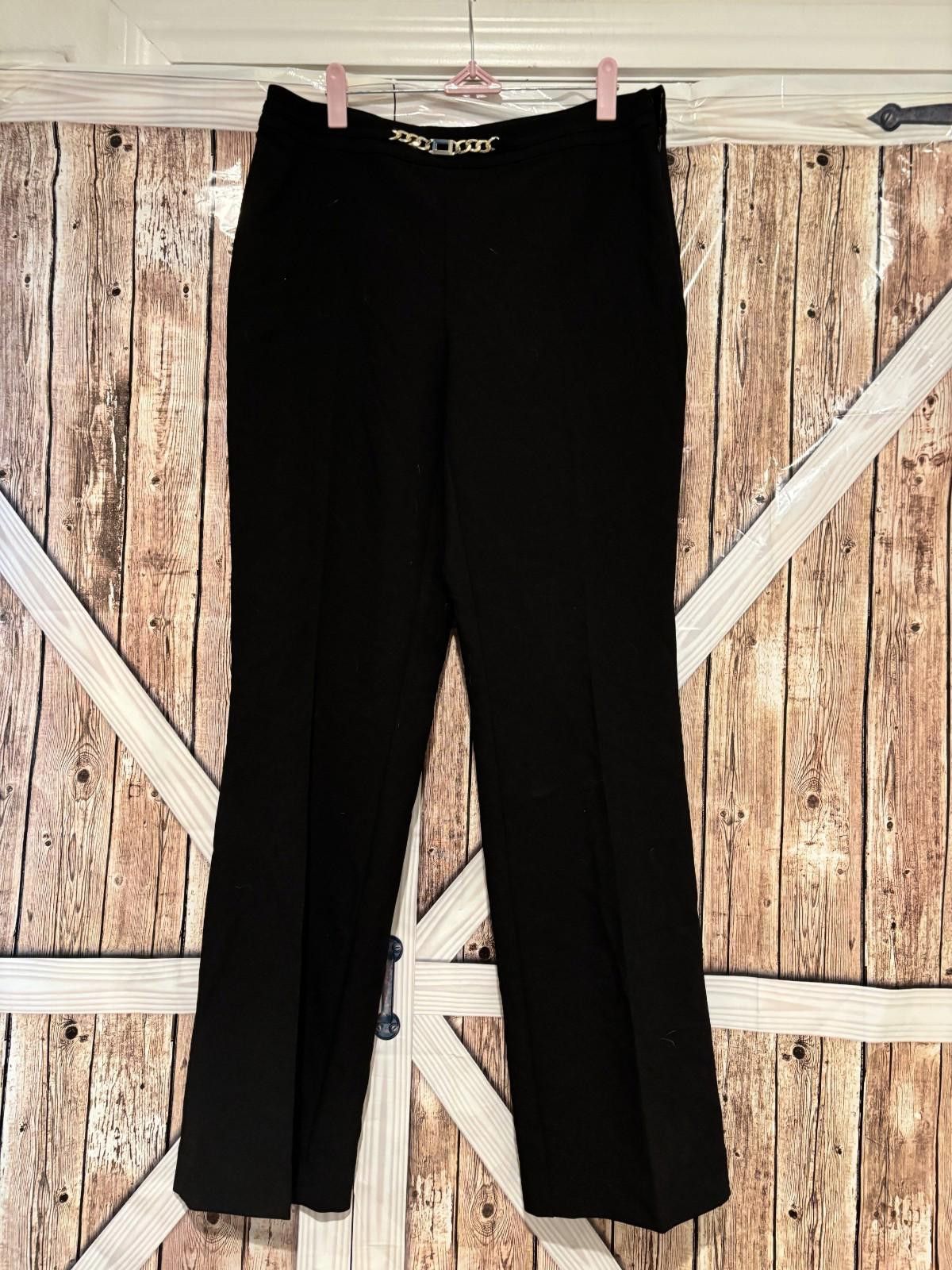 Hugo Boss Womens Boss band black dress pants with stretch sz 4 #250 Size 27" / US 4 / IT 40 - 1 Thumbnail