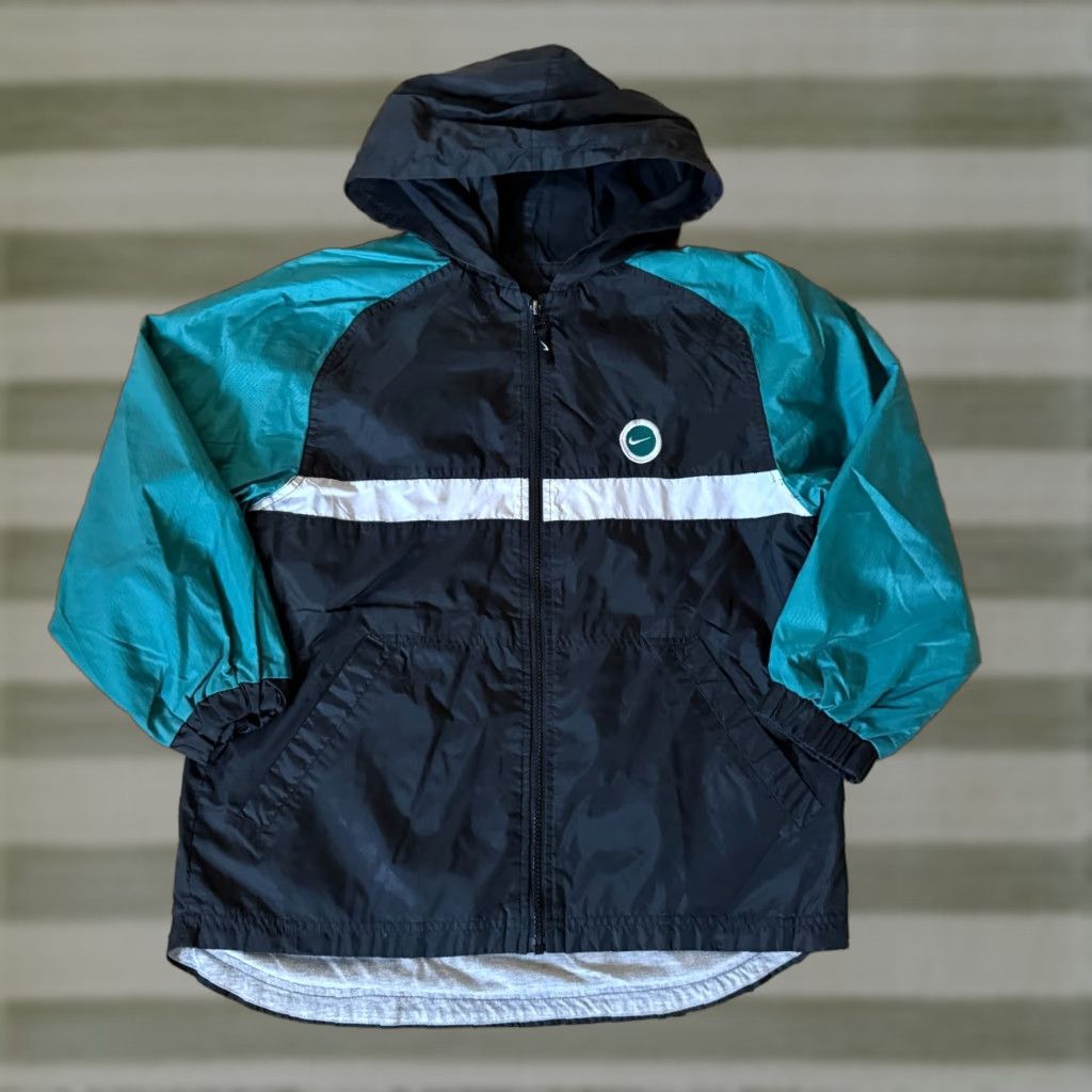 Nike Kid's Windrunner Windbreaker Hoodie Hoody Forest Green Black M Shirt Kids Windbreaker Winter Full Zip Logo Unisex Kids Mens Womens?