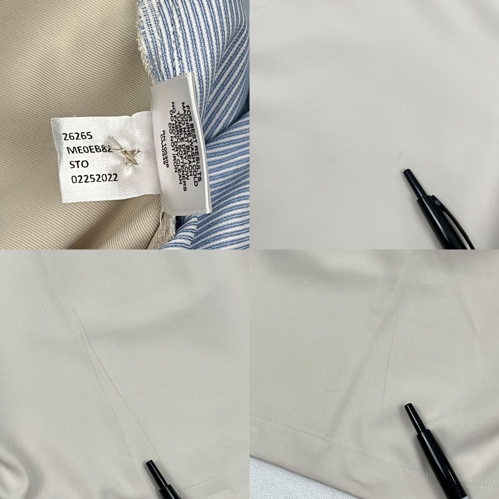 Peter Millar VINTAGE Peter Millar Salem Shorts Mens 35 x 9 Beige Active Performance Golf High Drape Size US 35 - 8 Thumbnail