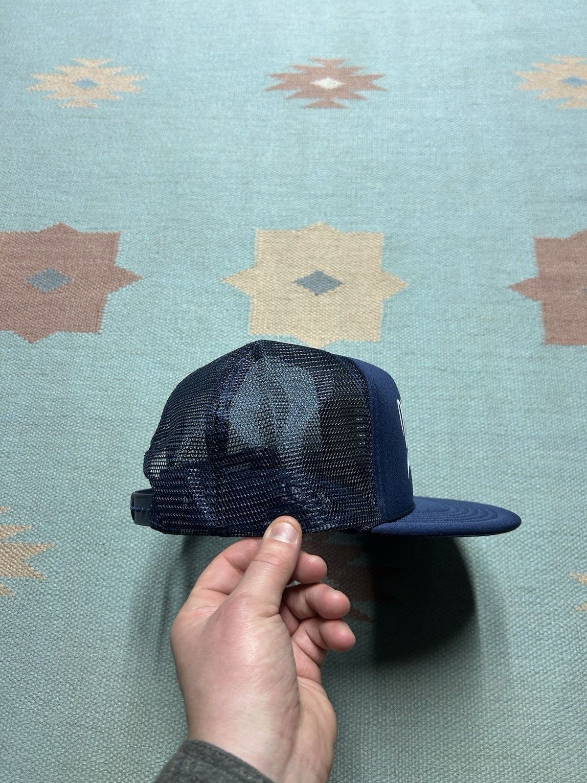 Vintage Vtg trucker hat valley petroleum oil blue whit Michigan snap Size ONE SIZE - 8 Thumbnail