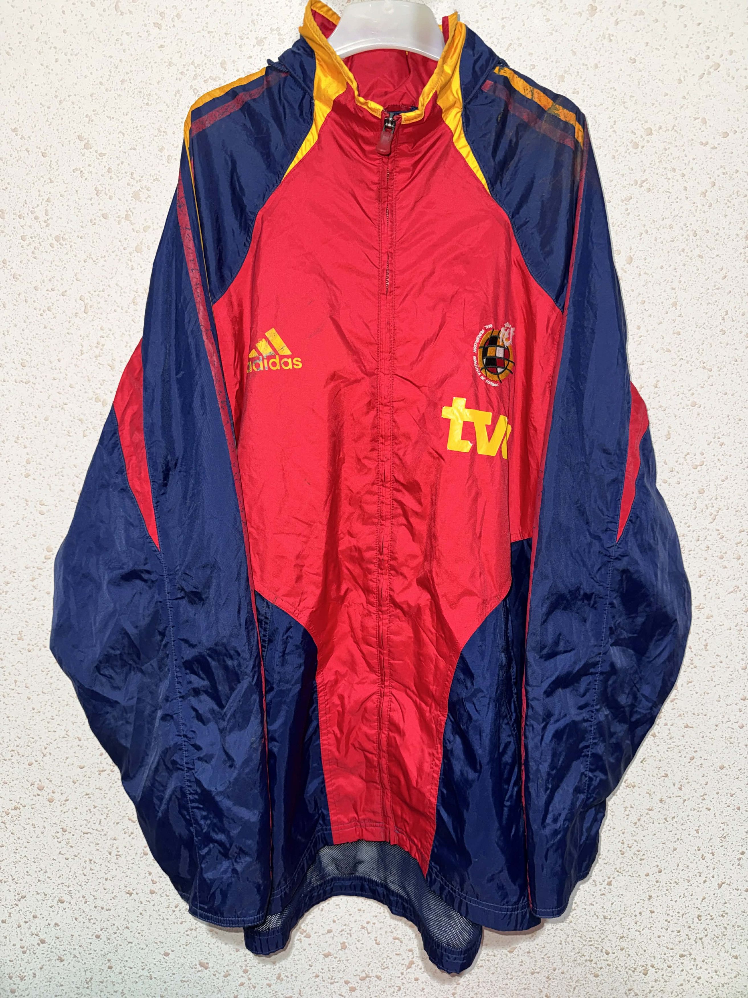 Adidas Spain 2004/06 Player Issue Vintage Adidas Jacket Size US XL / EU 56 / 4 - 1 Thumbnail