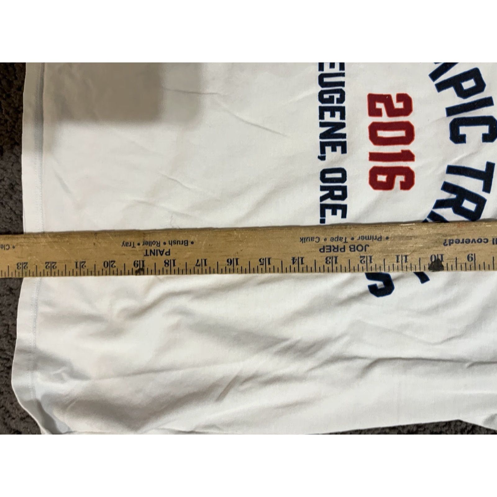 Nike VINTAGE Nike Dri Fit USA Olympic Trials 2016 Eugene Oregon TEES SZ Large White Size ONE SIZE - 5 Thumbnail