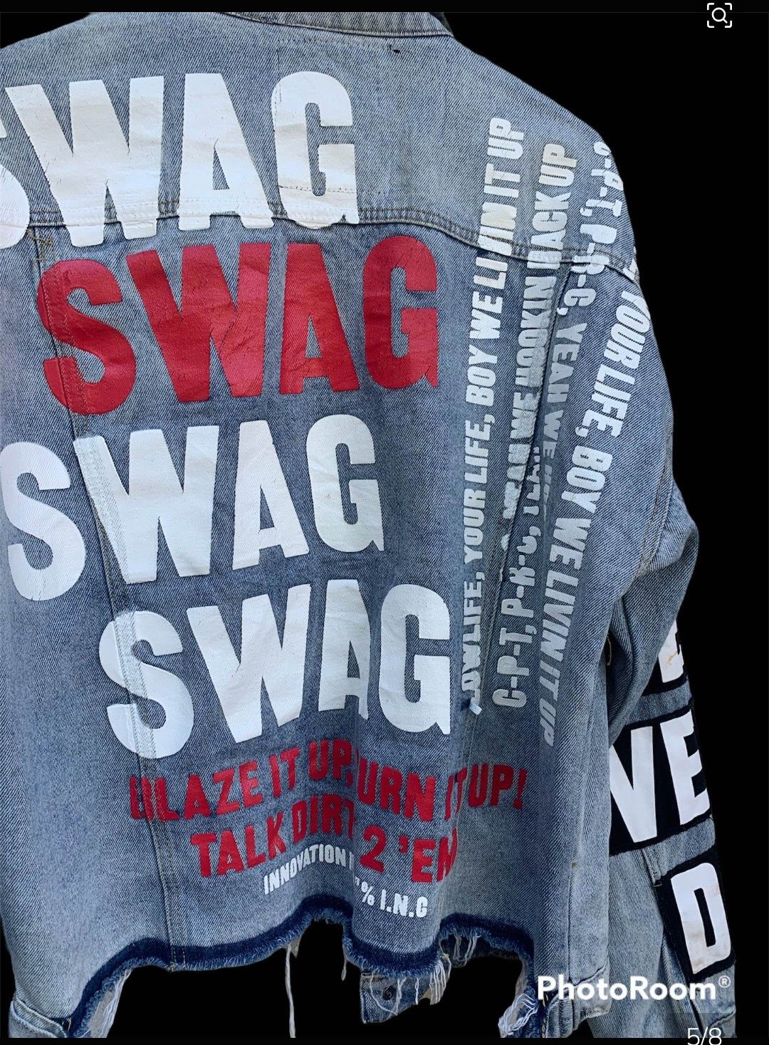 Japanese Brand Vintage Japanese 33% Inc Ripped Denim Jacket Size US M / EU 48-50 / 2 - 4 Thumbnail