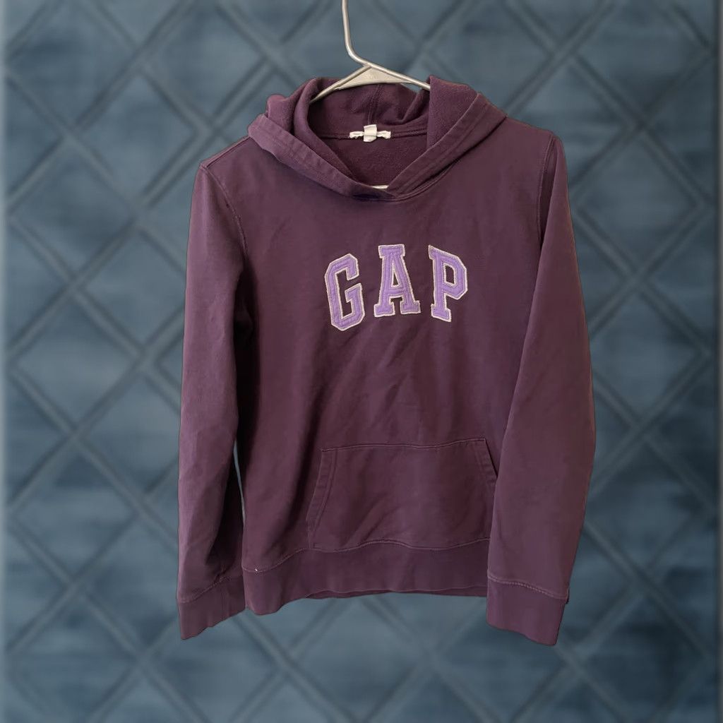 Gap GAP Hoodie Women's Small Purple Logo Pullover Hooded Long Sleeve Activewear Size S / US 4 / IT 40 - 1 Thumbnail