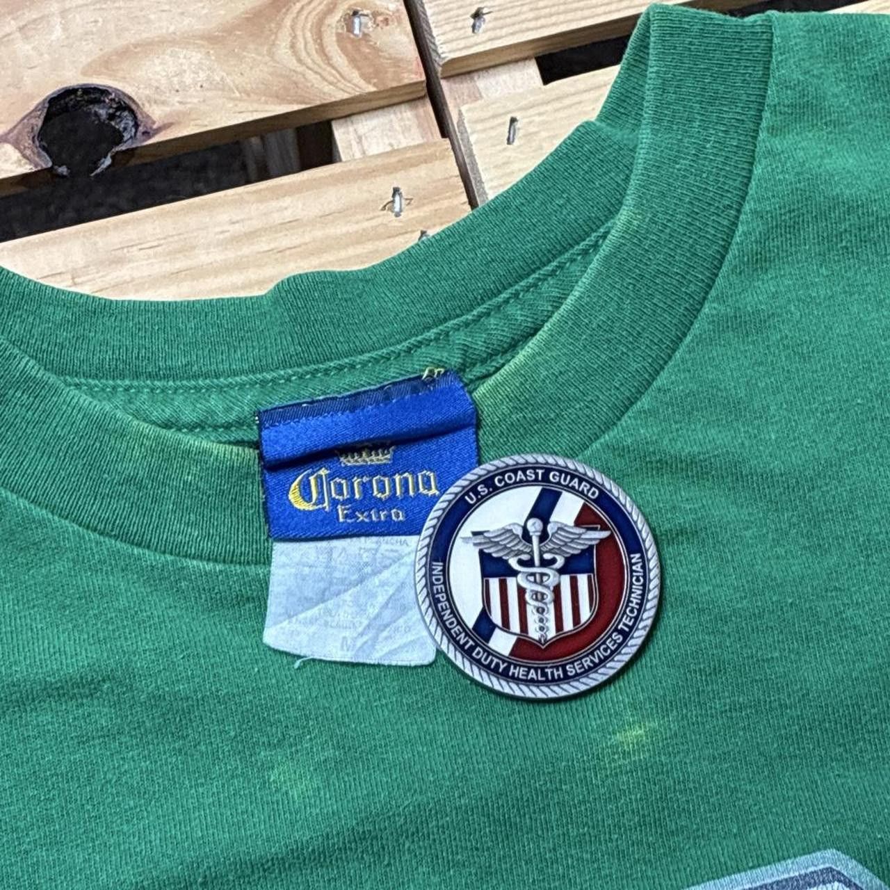 Other Vintage Corona Beer Green Surf Tee Size Medium | Grailed