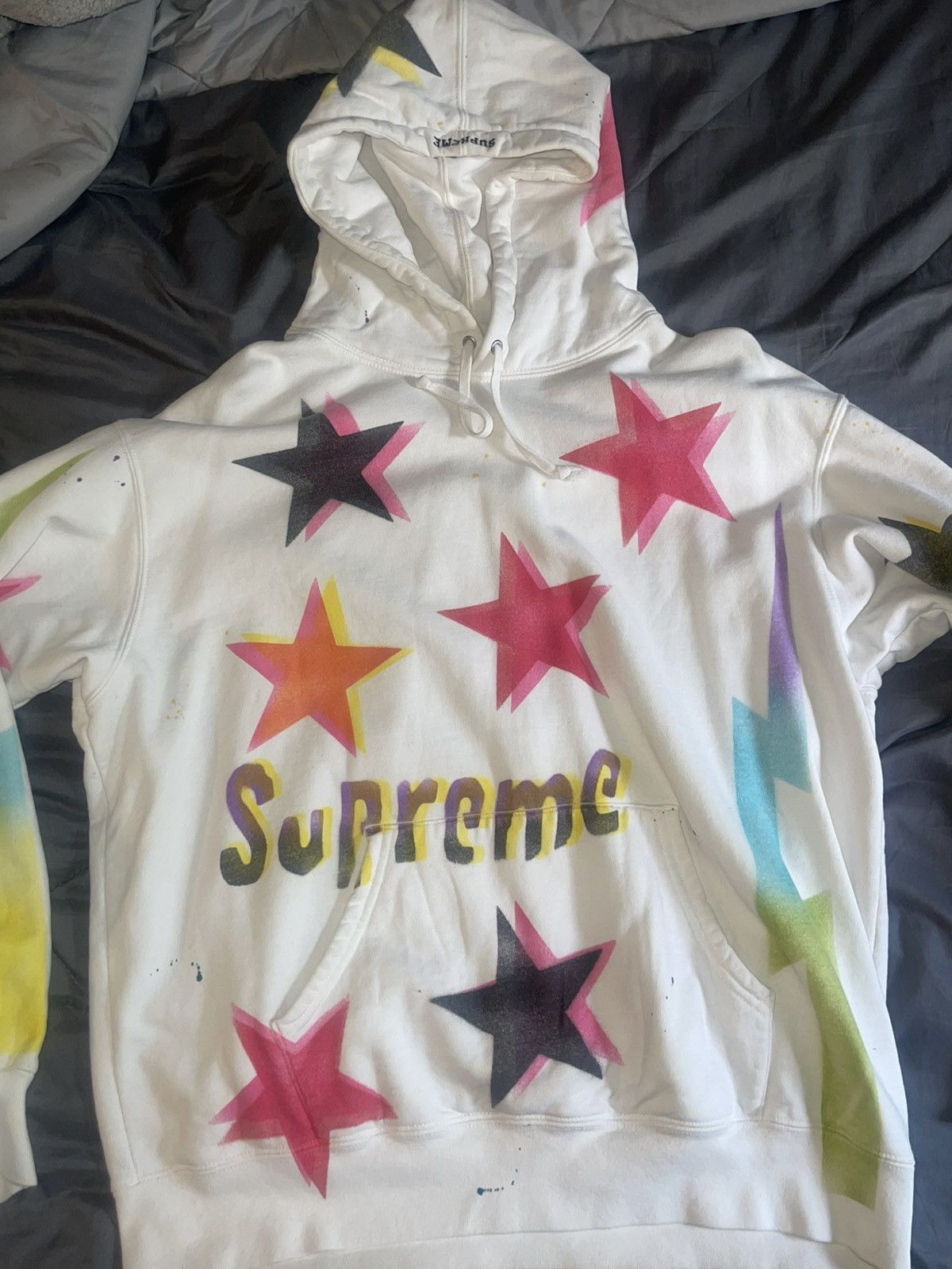シュプリーム★Gonz Stars かわいい星柄フーディスエットシャツ Gonz Stars Hooded Sweatshirt – Supreme