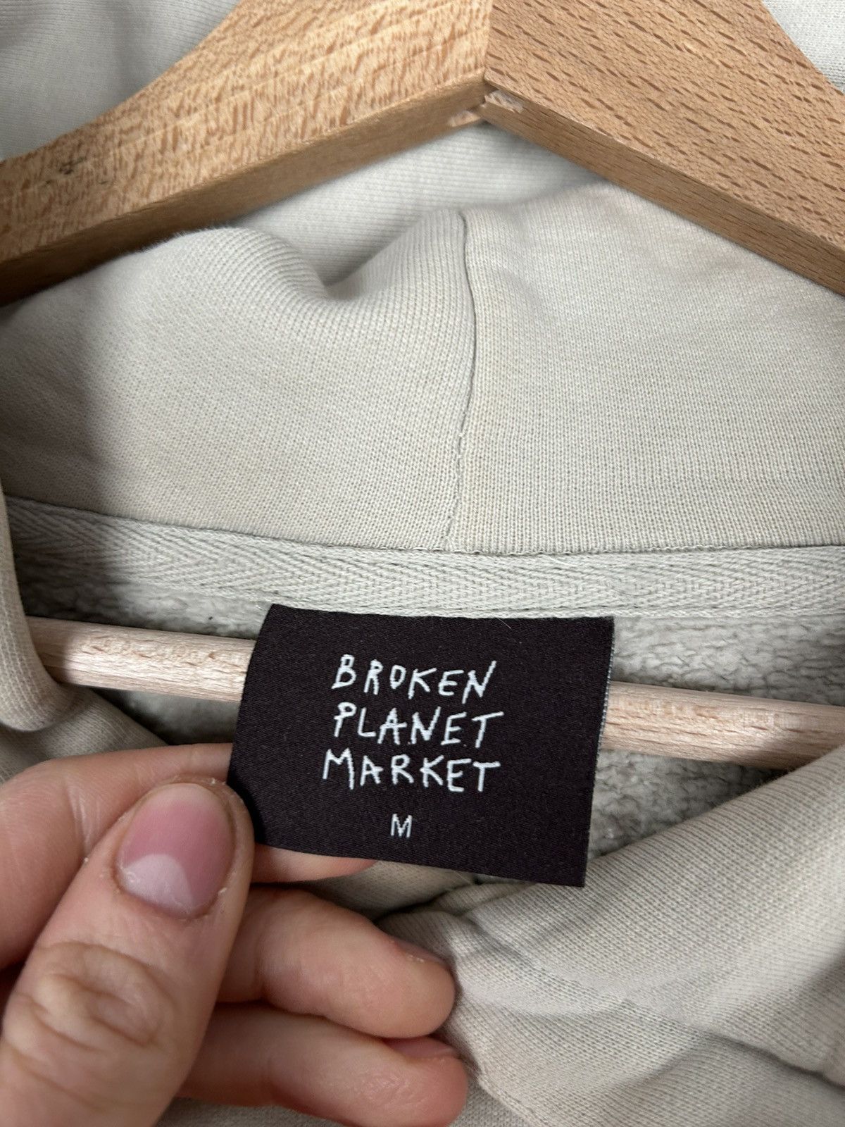 Broken Planet Broken Planet Dark Hours Beige Hoodie Streetwear Rap Baggy Size US M / EU 48-50 / 2 - 6 Thumbnail