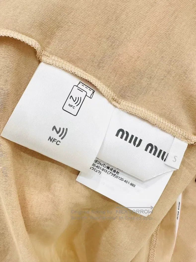 Miu Miu Miu Miu Size S Miniature letter short sleeve Size S / US 4 / IT 40 - 4 Thumbnail