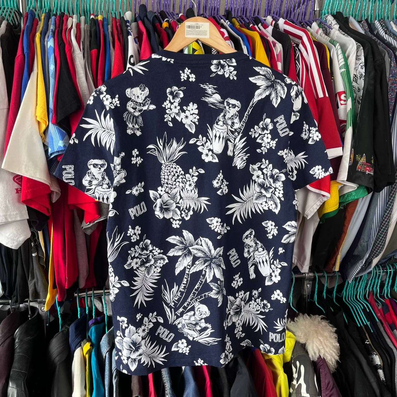 Polo Ralph Lauren Polo Ralph Lauren Polo Bear Summer Blue Tshirt Size M Size US M / EU 48-50 / 2 - 5 Thumbnail