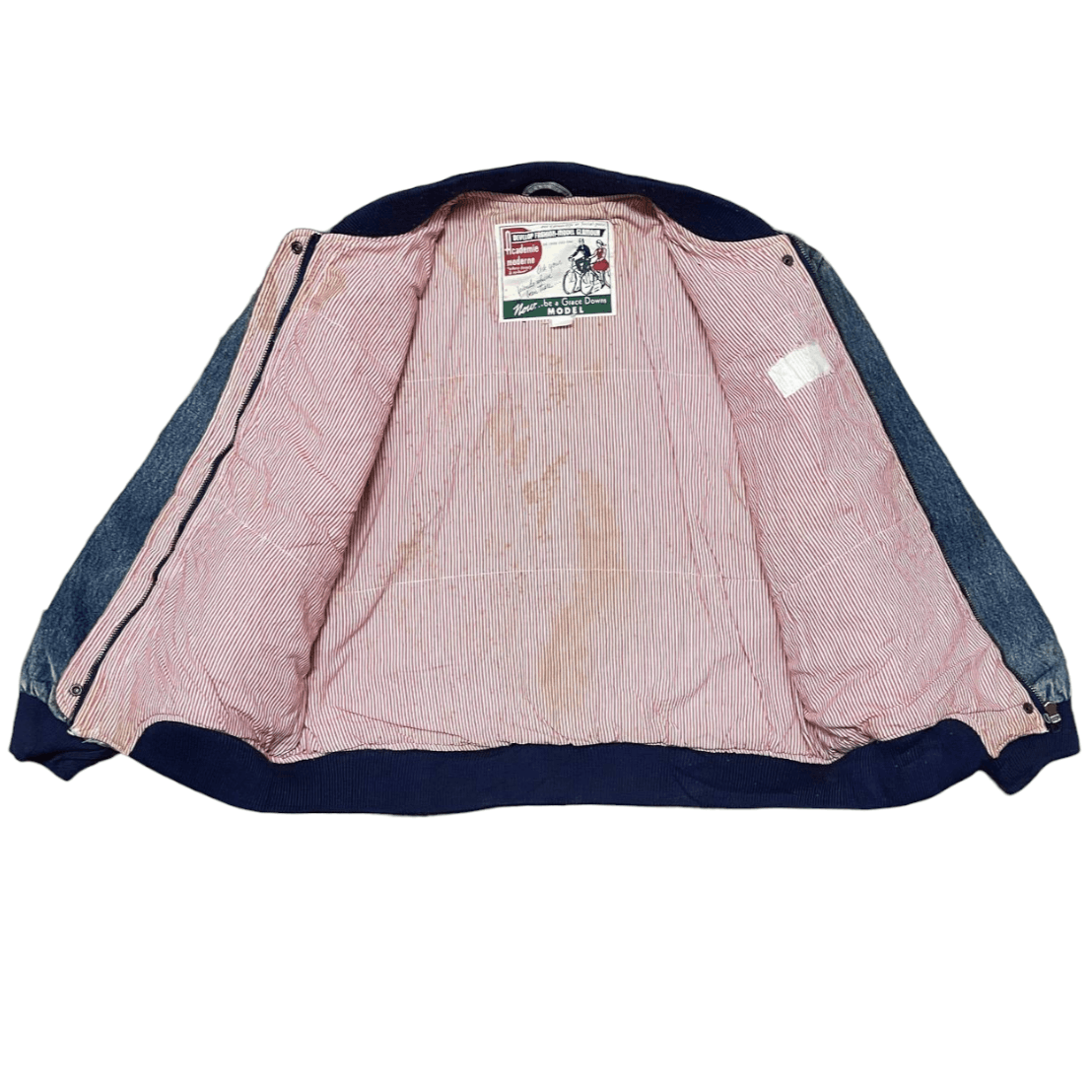 Japanese Brand Vintage Japanese Brand Denim Bomber Jacket with Patches Size US M / EU 48-50 / 2 - 9 Thumbnail