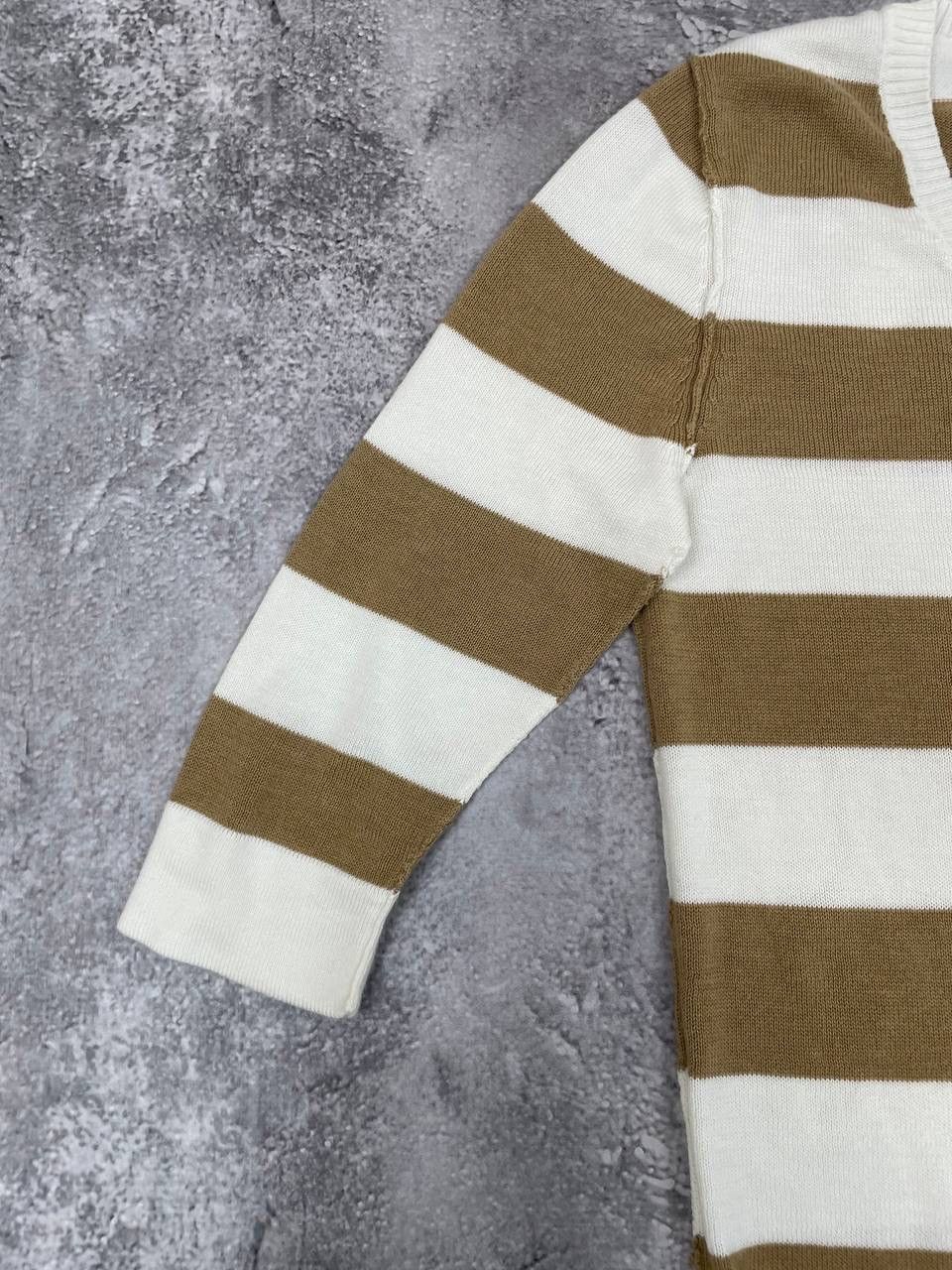 Dolce & Gabbana Dolce & Gabbana Women Cotton Knit Sweater Striped Beige Size S / US 4 / IT 40 - 4 Thumbnail