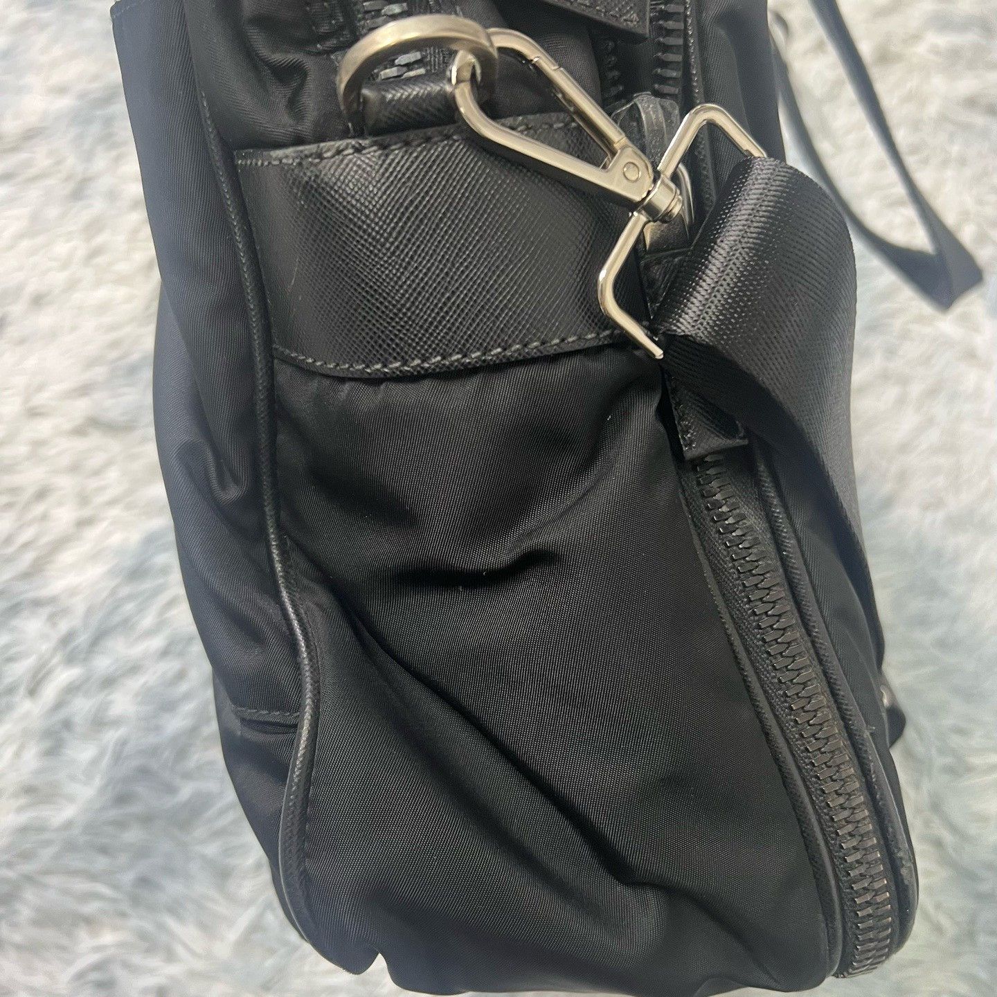 Prada Prada Triangle Logo Crossbody Bag Size ONE SIZE - 3 Thumbnail
