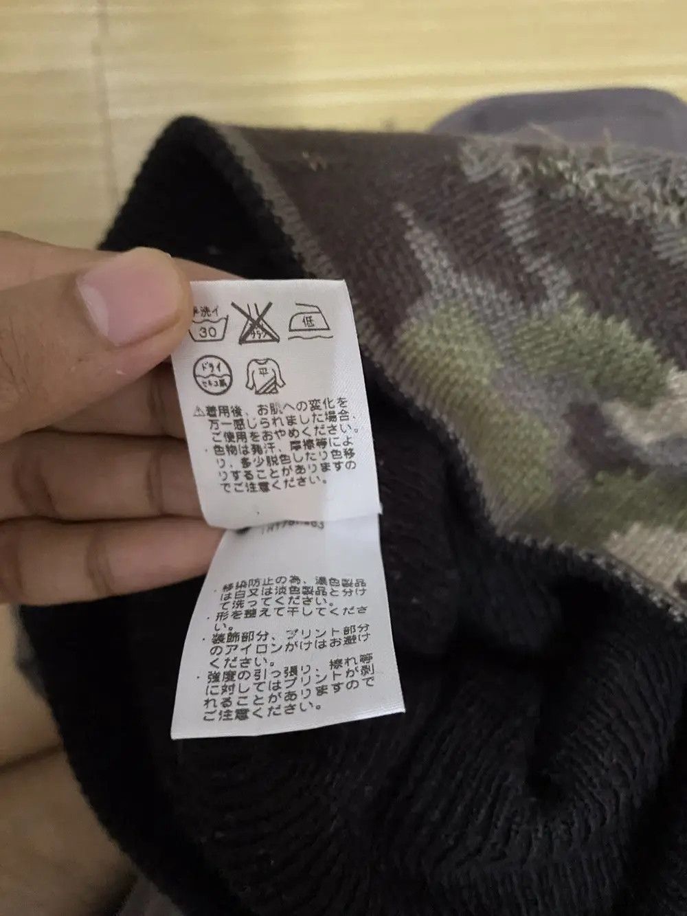 Vintage Vintage Military Design Overprint Beanie Hat Size ONE SIZE - 7 Thumbnail