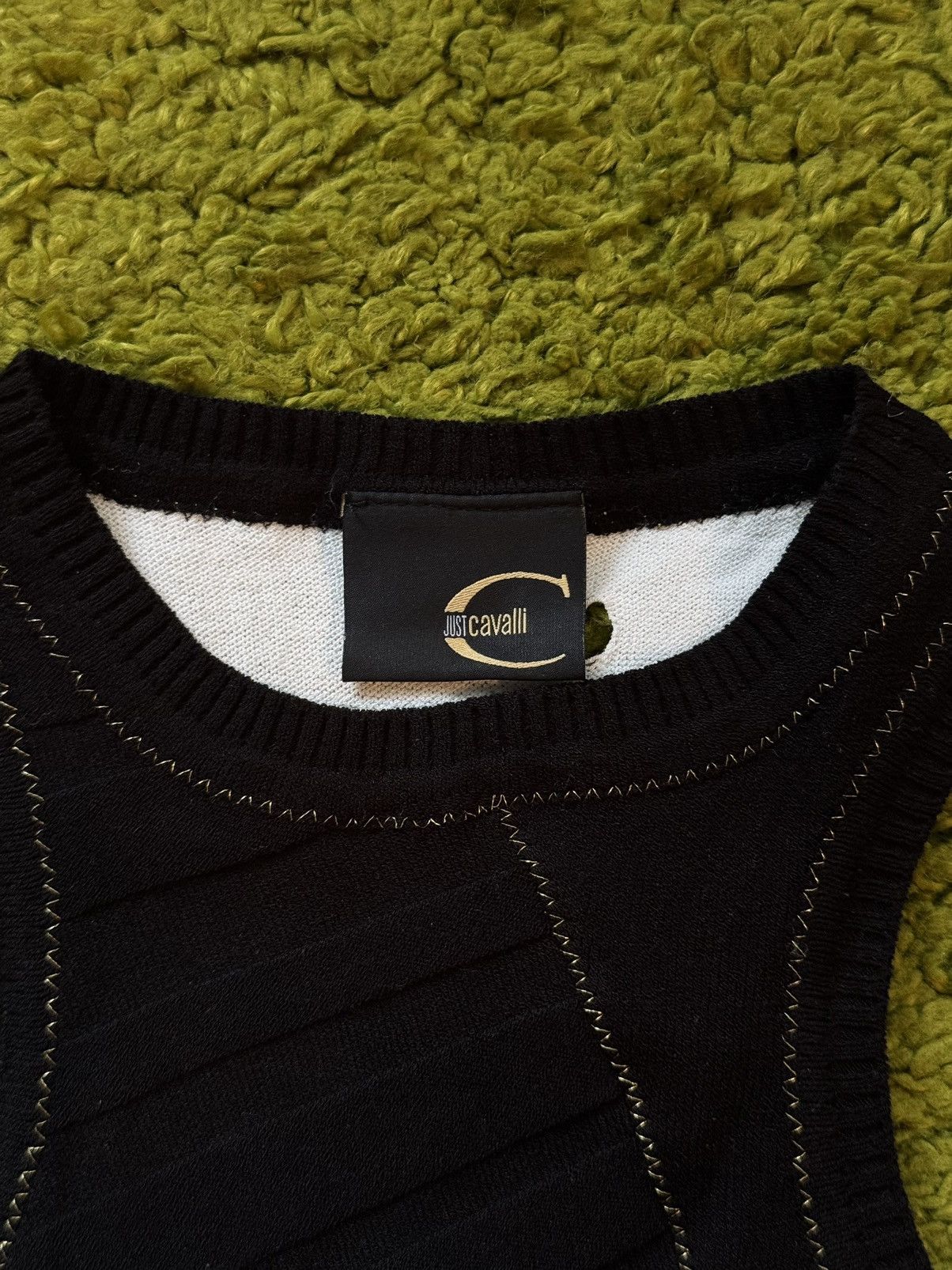 Just Cavalli × Roberto Cavalli × Vintage Just Cavalli 2000s vintage knit tank top vest Y2K Size S / US 4 / IT 40 - 3 Thumbnail
