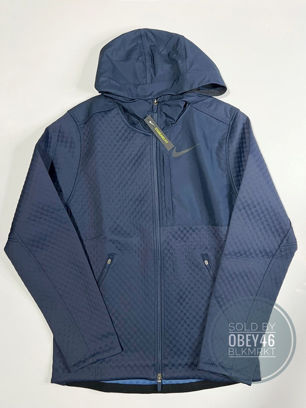 Nike Nike Therma Navy Blue Training Running Jacket Size US S / EU 44-46 / 1 - 1 Thumbnail