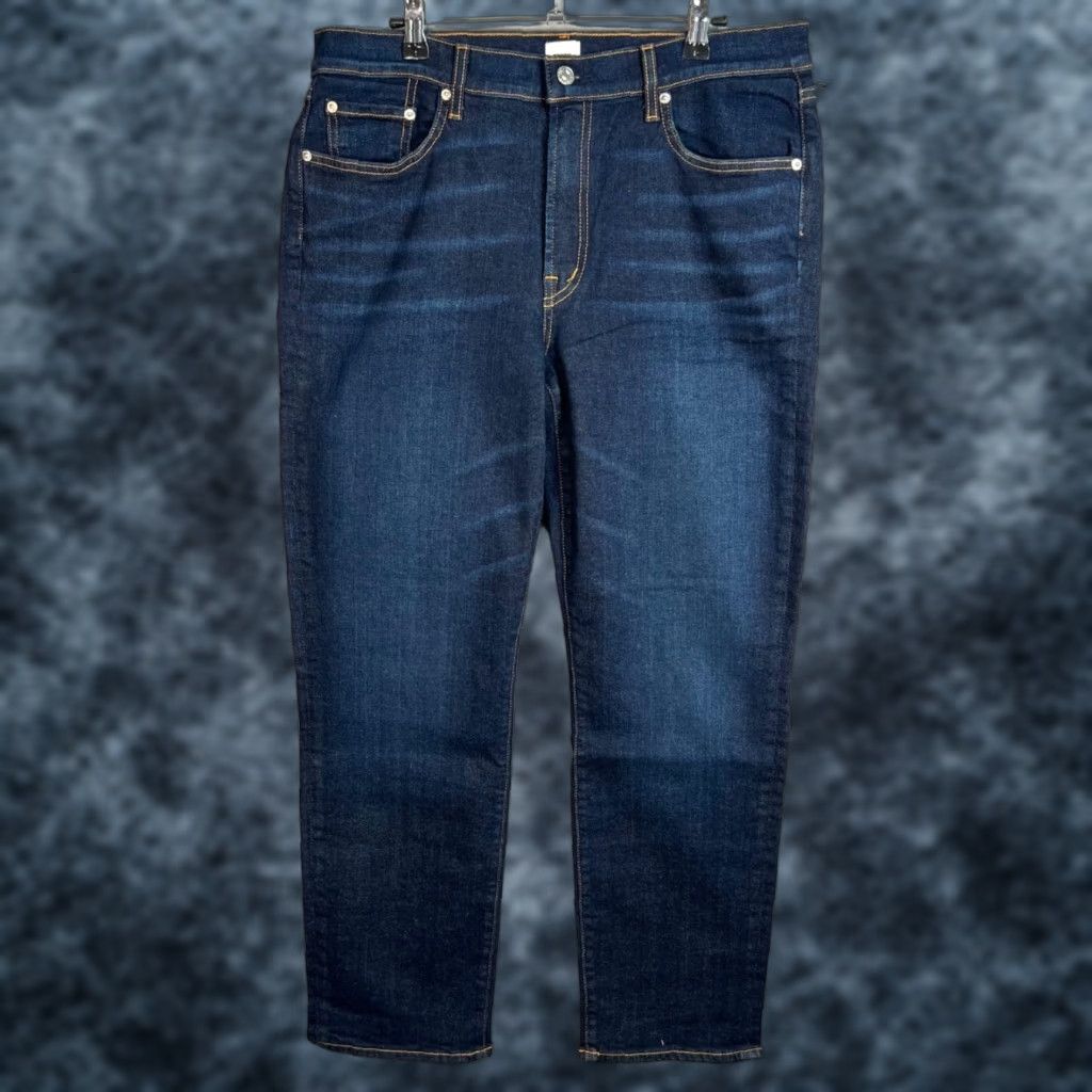 Edwin Edwin Womens Jeans Slim Straight Dark Wash Cotton Blend Denim 31 Blue Size 31 Slim Straight Womens Jeans Size 24" / US 00 / IT 34 - 1 Thumbnail