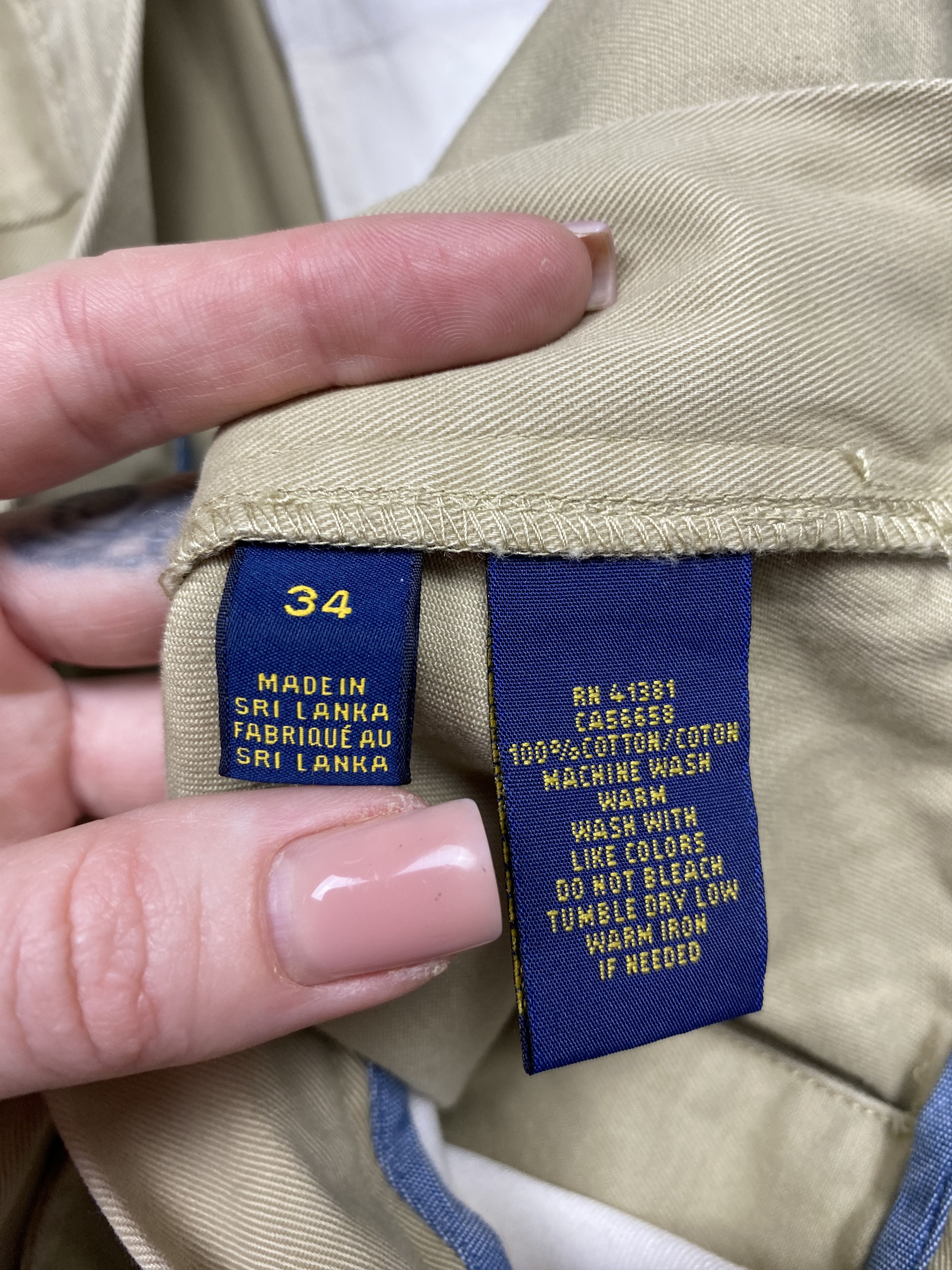 Polo Ralph Lauren × Ralph Lauren × Vintage Polo Ralph Lauren Vintage Mens Chino Shorts Size US 34 / EU 50 - 5 Thumbnail