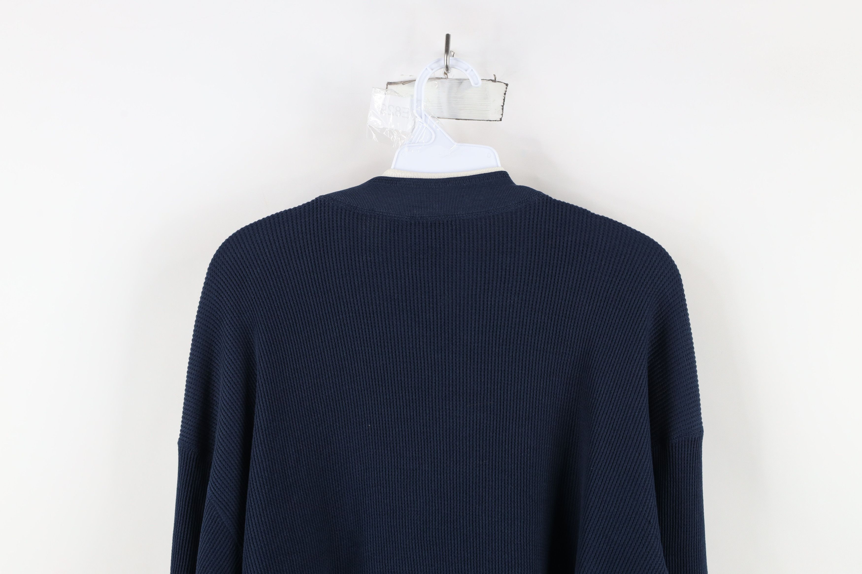 Vintage Vintage 90s Streetwear Thermal Waffle Knit Henley T-Shirt Size L / US 10 / IT 46 - 9 Thumbnail
